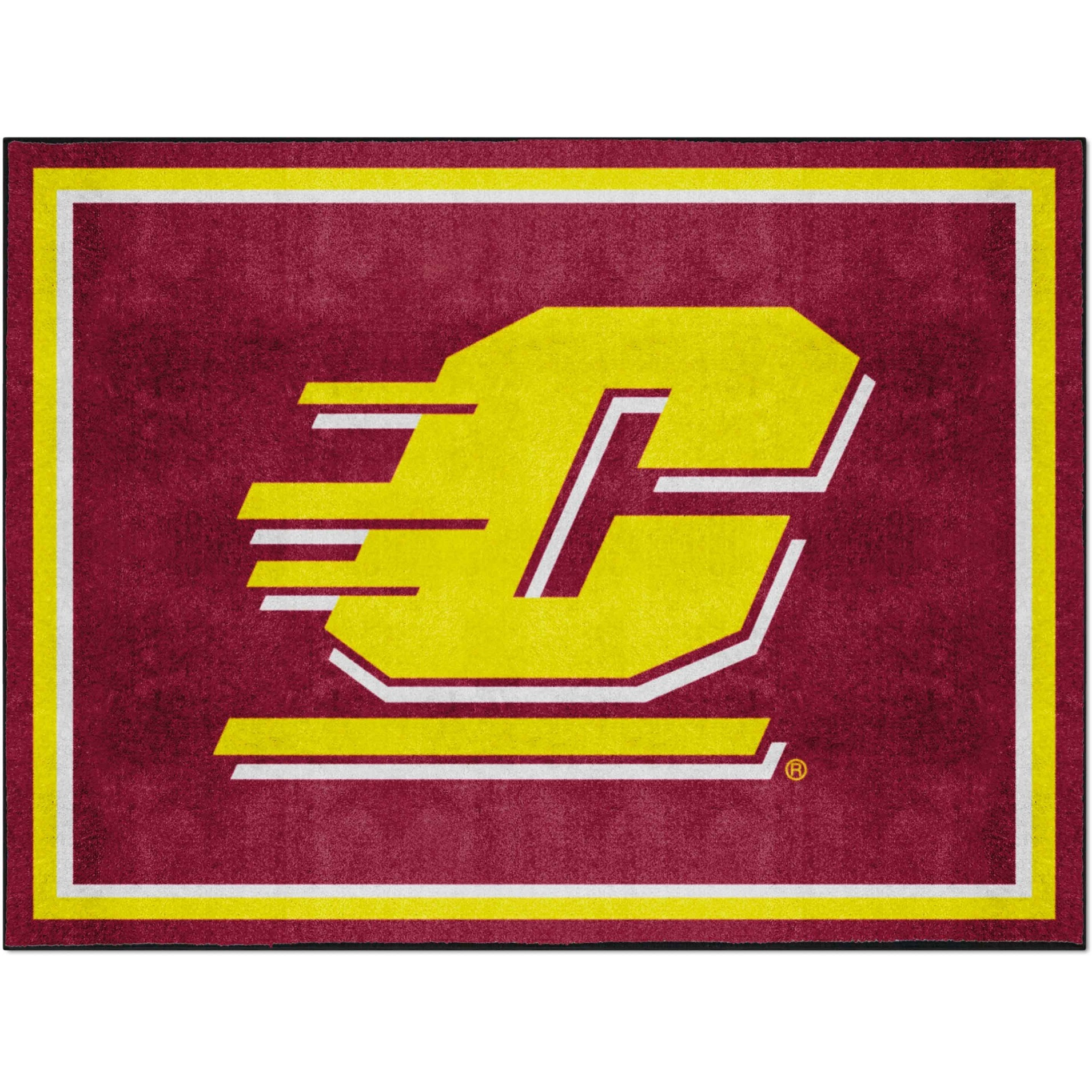 Central Michigan Chippewas 8ft. x 10 ft. Plush Area Rug