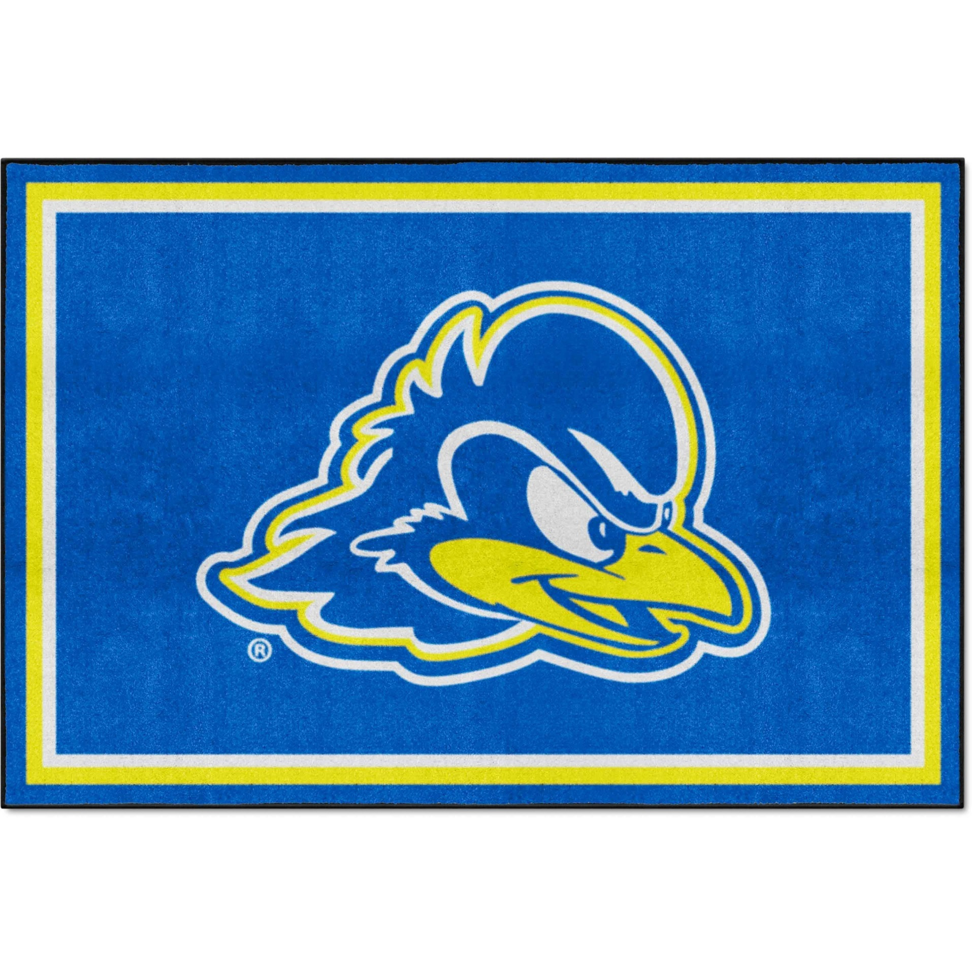 Delaware Blue Hens 5ft. x 8 ft. Plush Area Rug