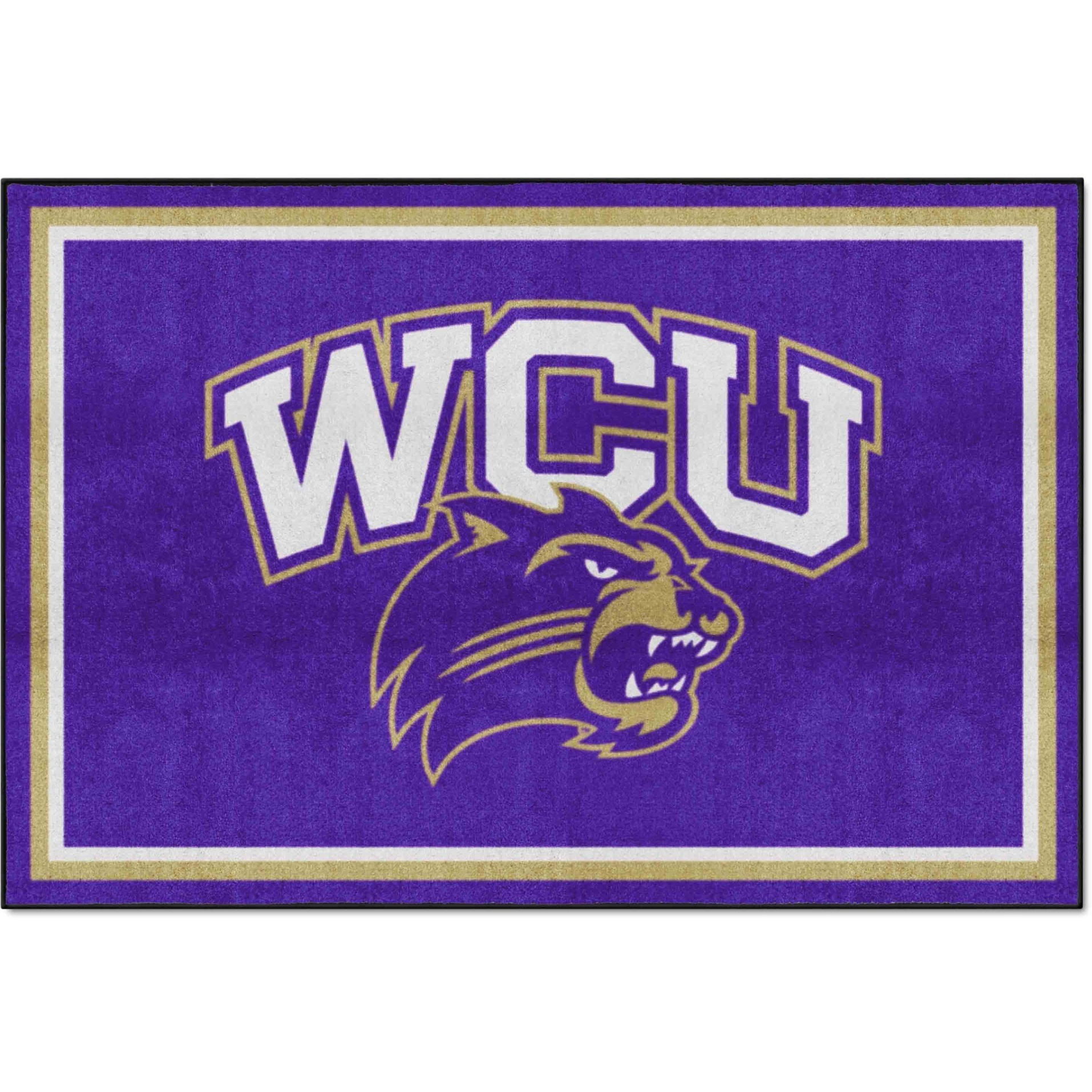 Western Carolina Catamounts 5ft. x 8 ft. Plush Area Rug