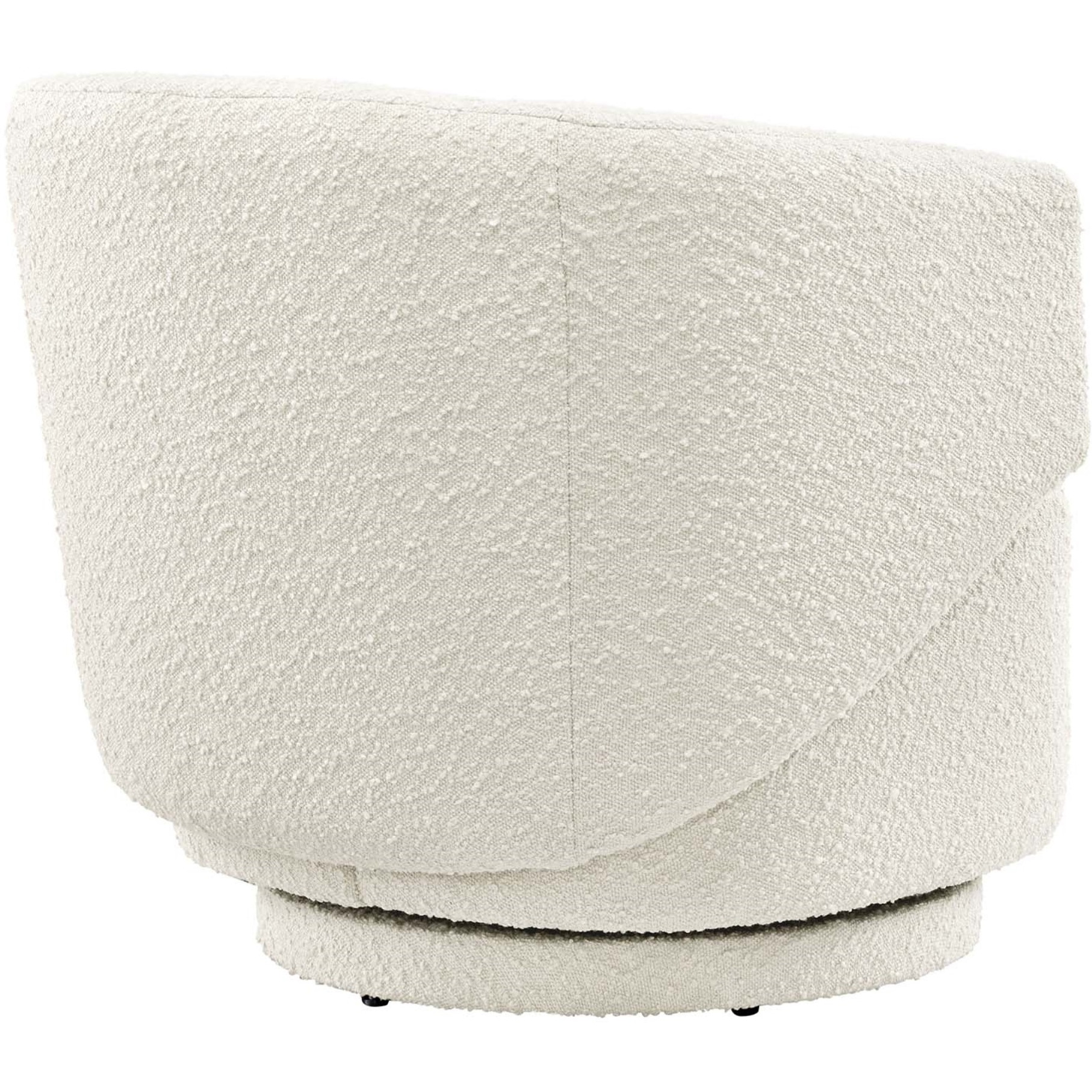 Celestia Boucle Fabric Swivel Chair