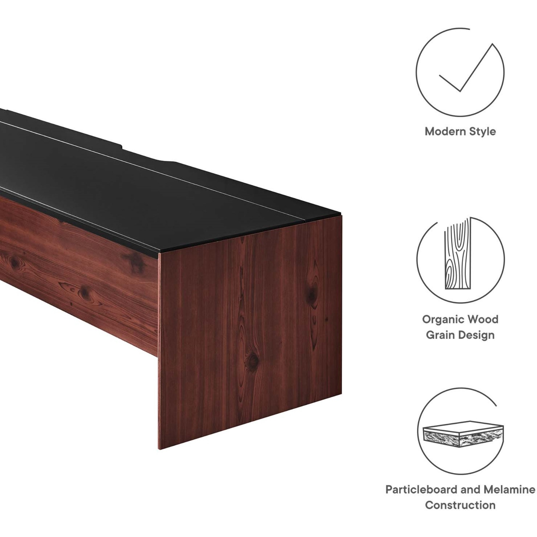 Kinetic 49" Wall-Mount Office Desk With Cabinet and Shelf