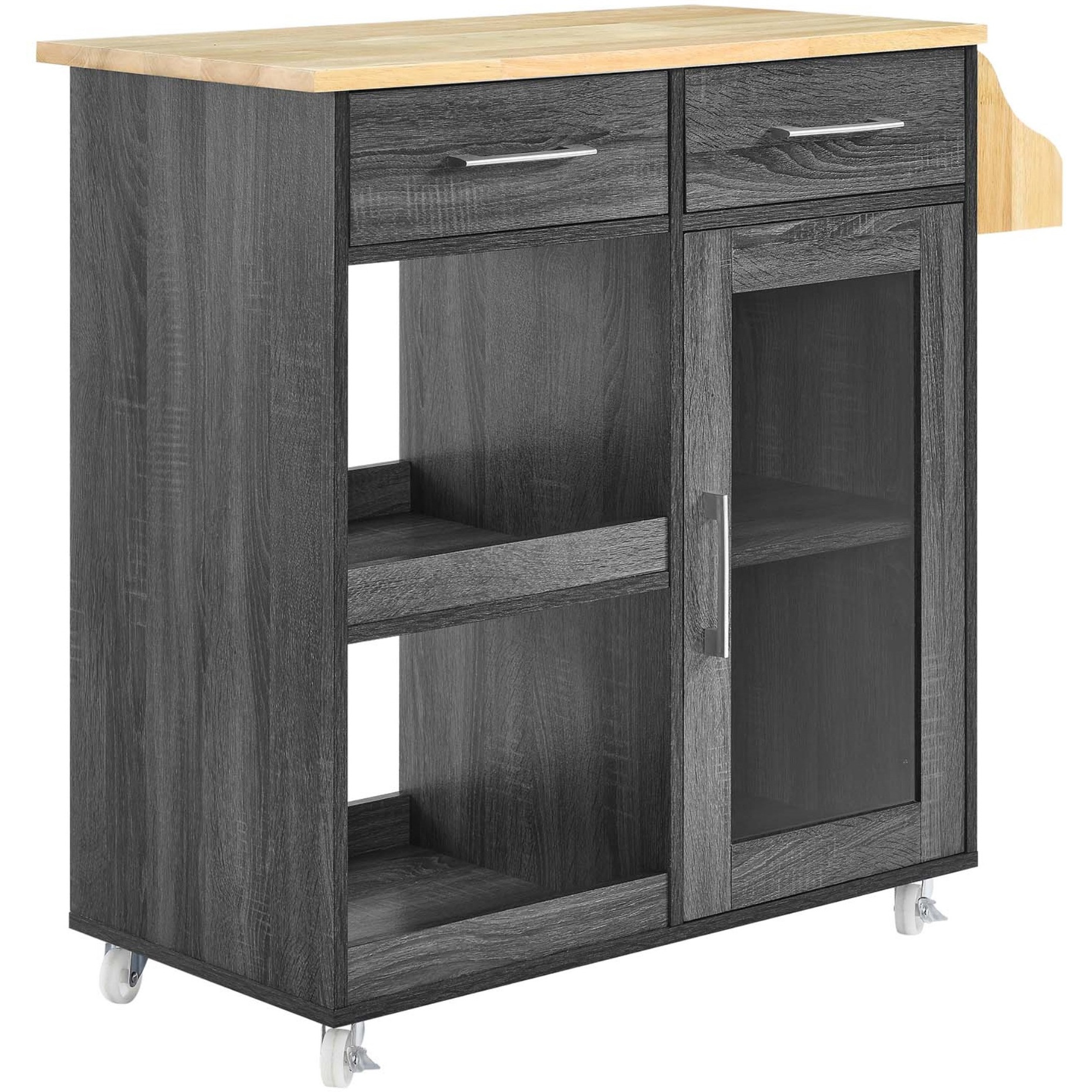 Culinary Kitchen Cart With Spice Rack