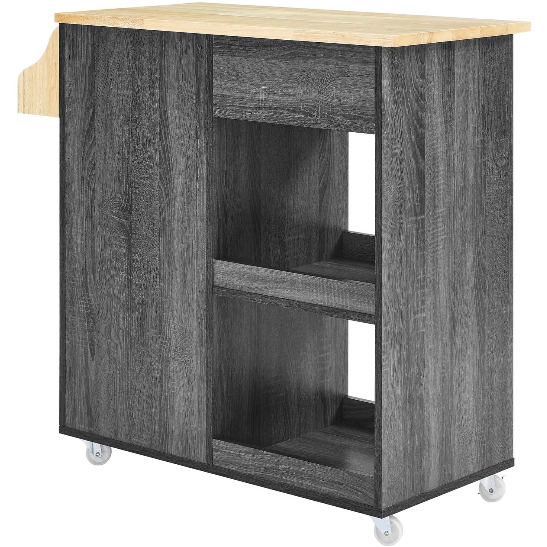 Culinary Kitchen Cart With Spice Rack