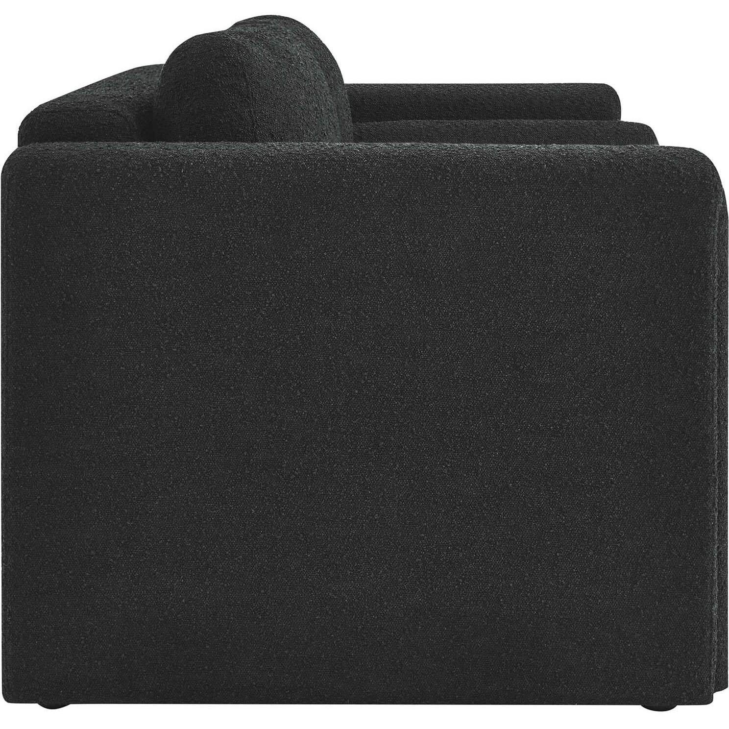 Visible Boucle Fabric Loveseat