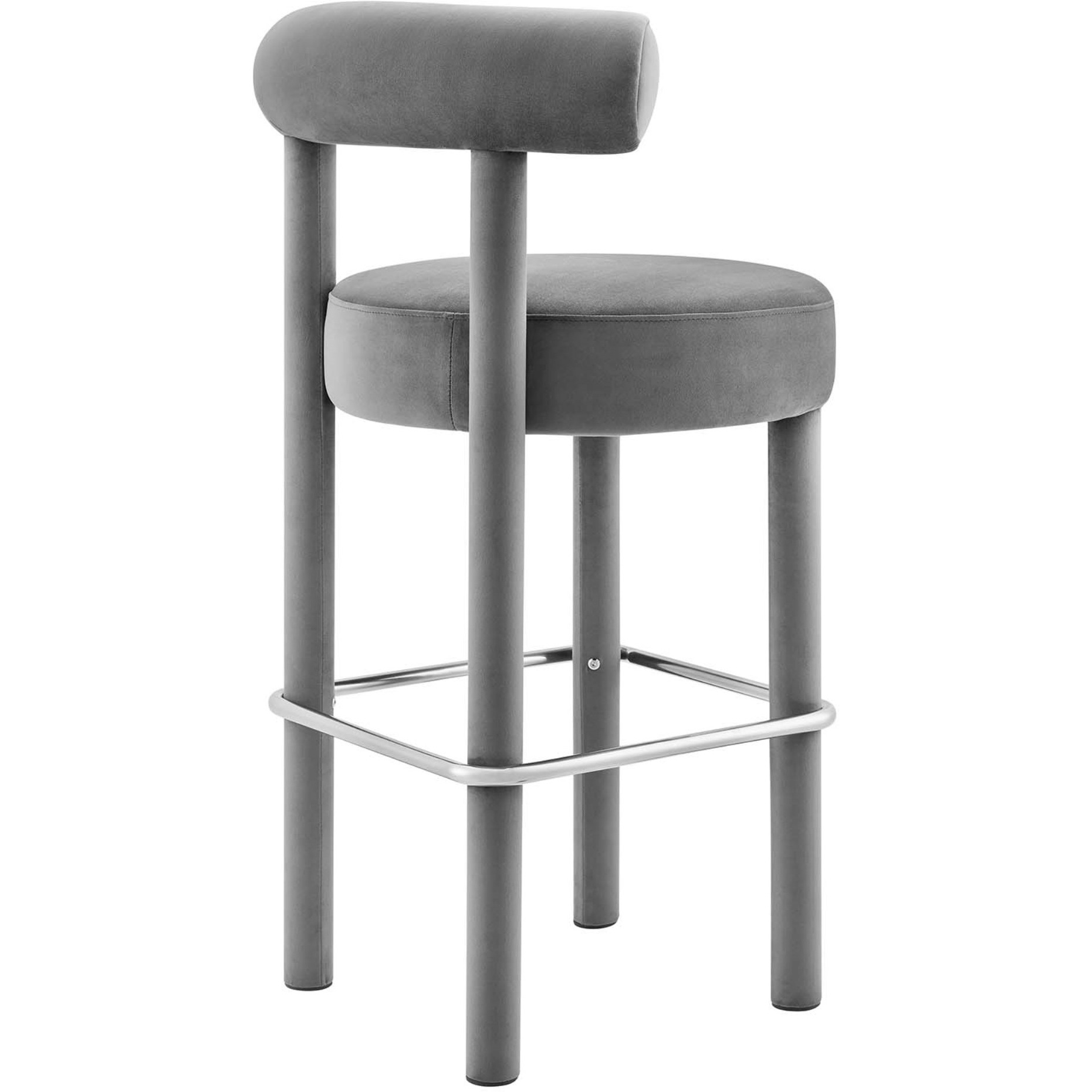 Toulouse Performance Velvet Bar Stool