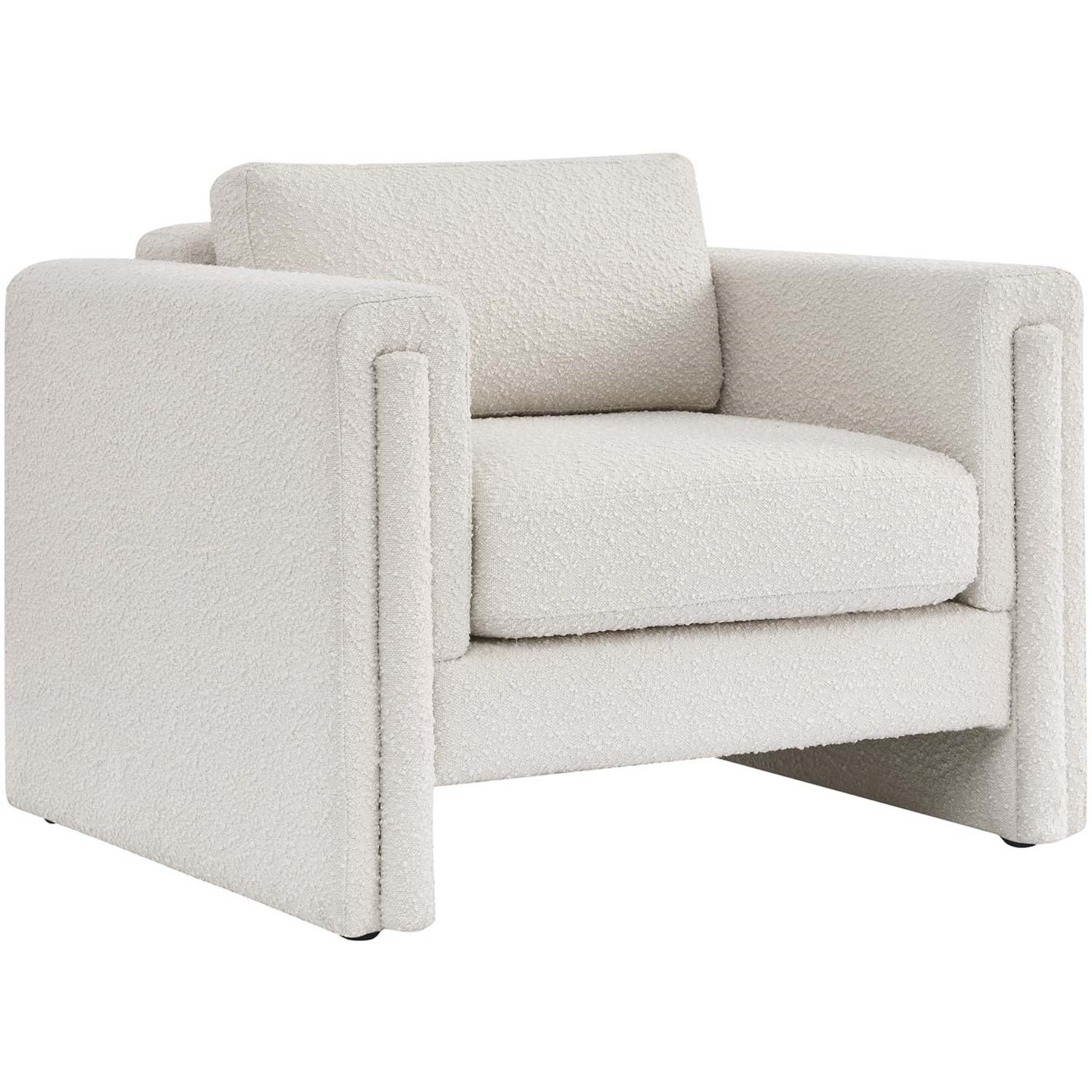 Visible Boucle Fabric Armchair