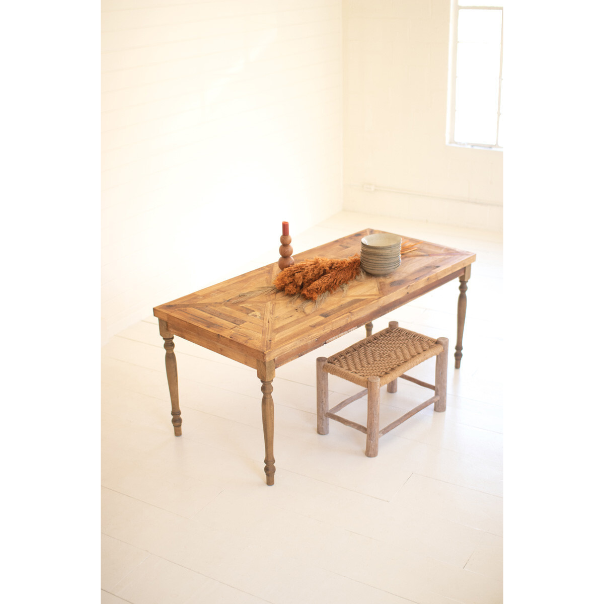 RECYCLED WOOD DINING TABLE