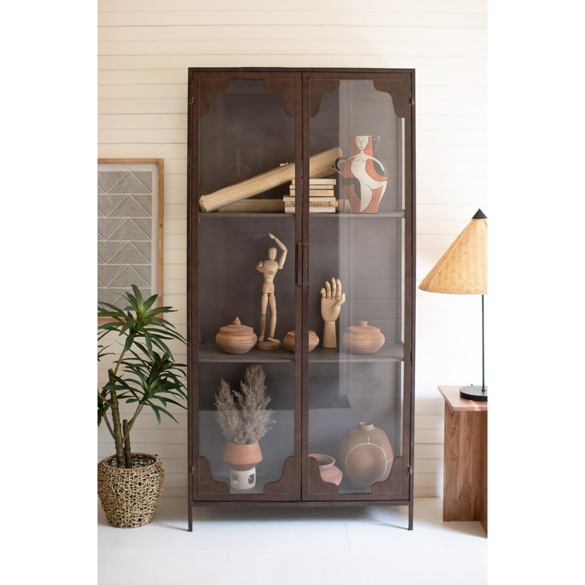 METAL AND GLASS CABINET