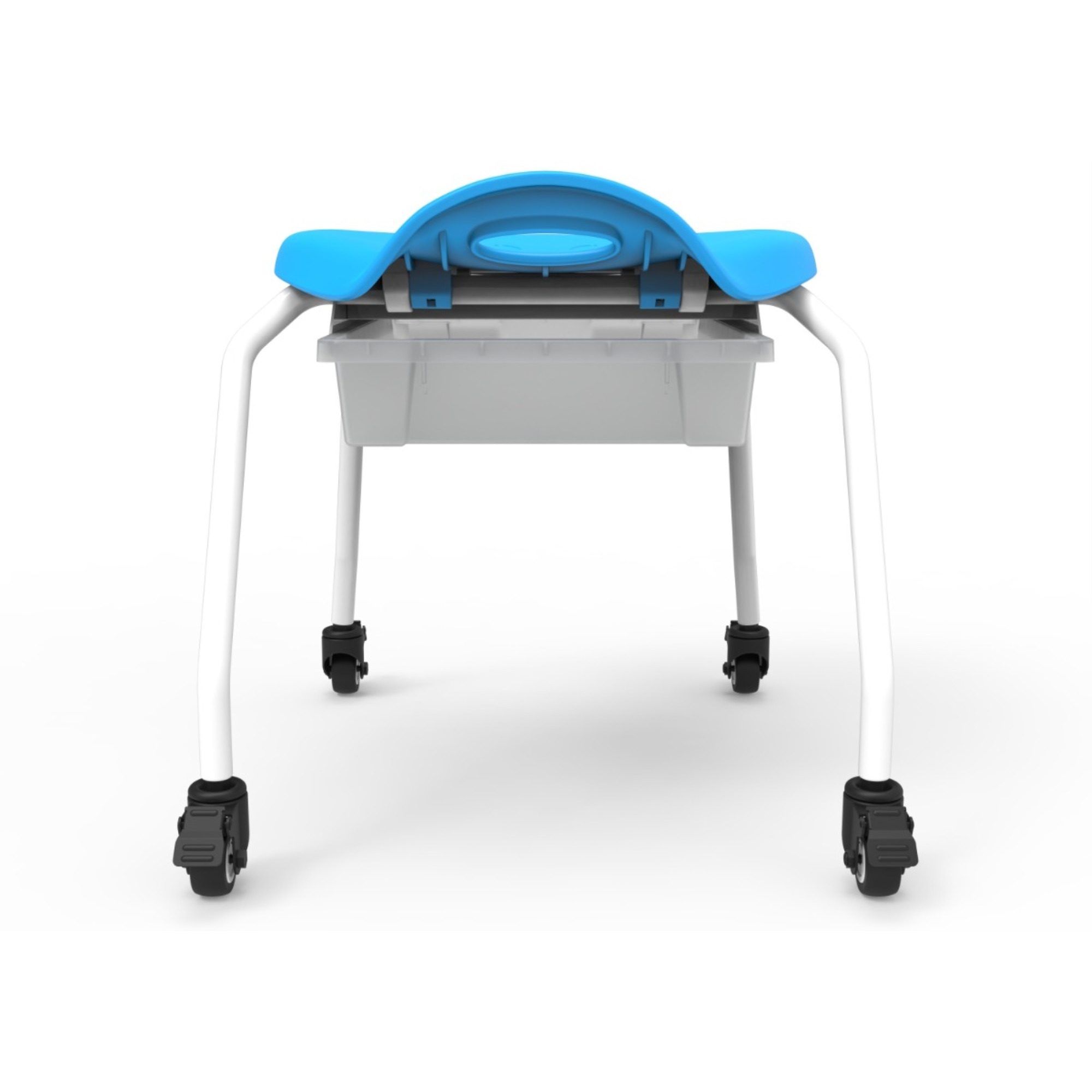 Stool with Clear Bin