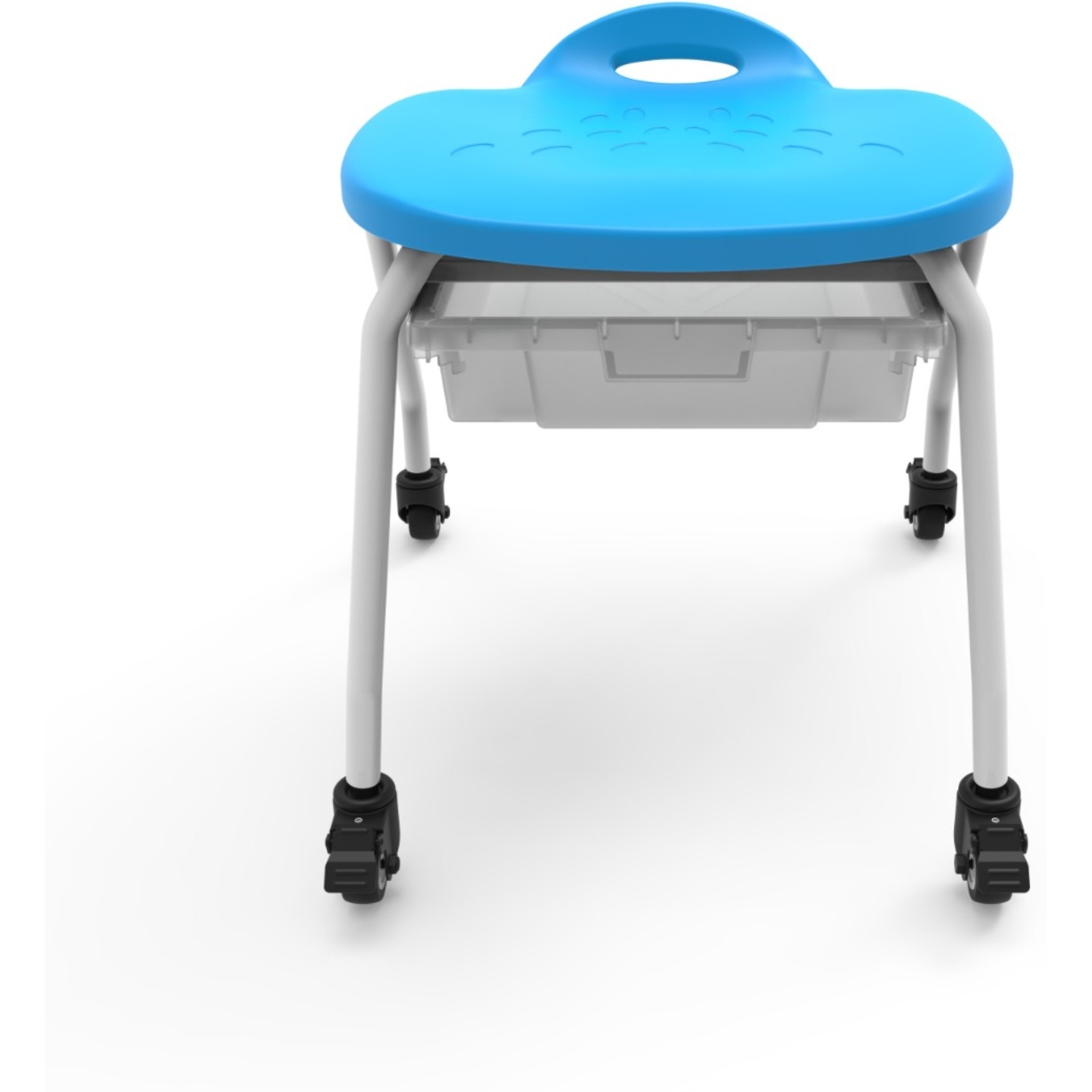 Stool with Clear Bin
