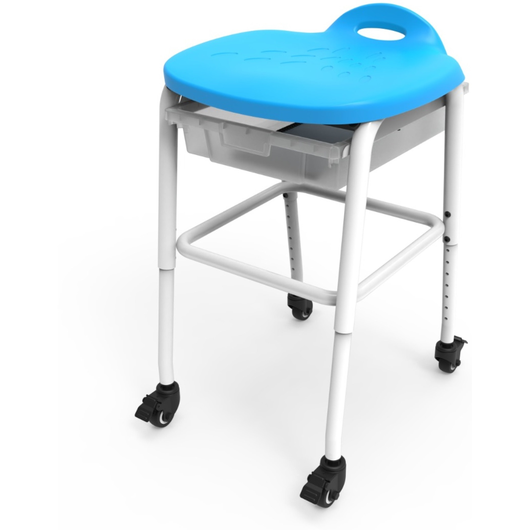 Height Adjustable Stool with C