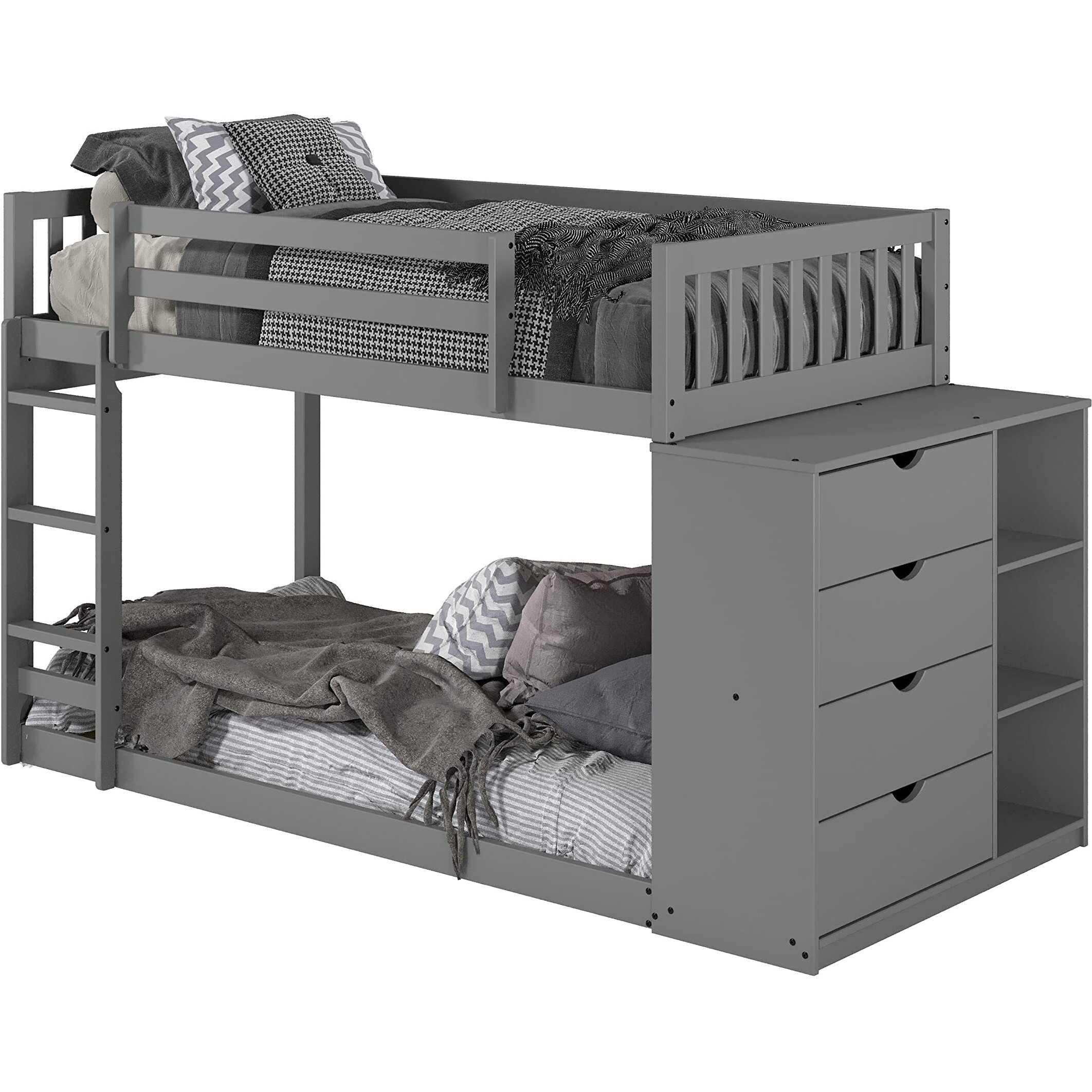 MISSION CHEST BUNK DARK GREY