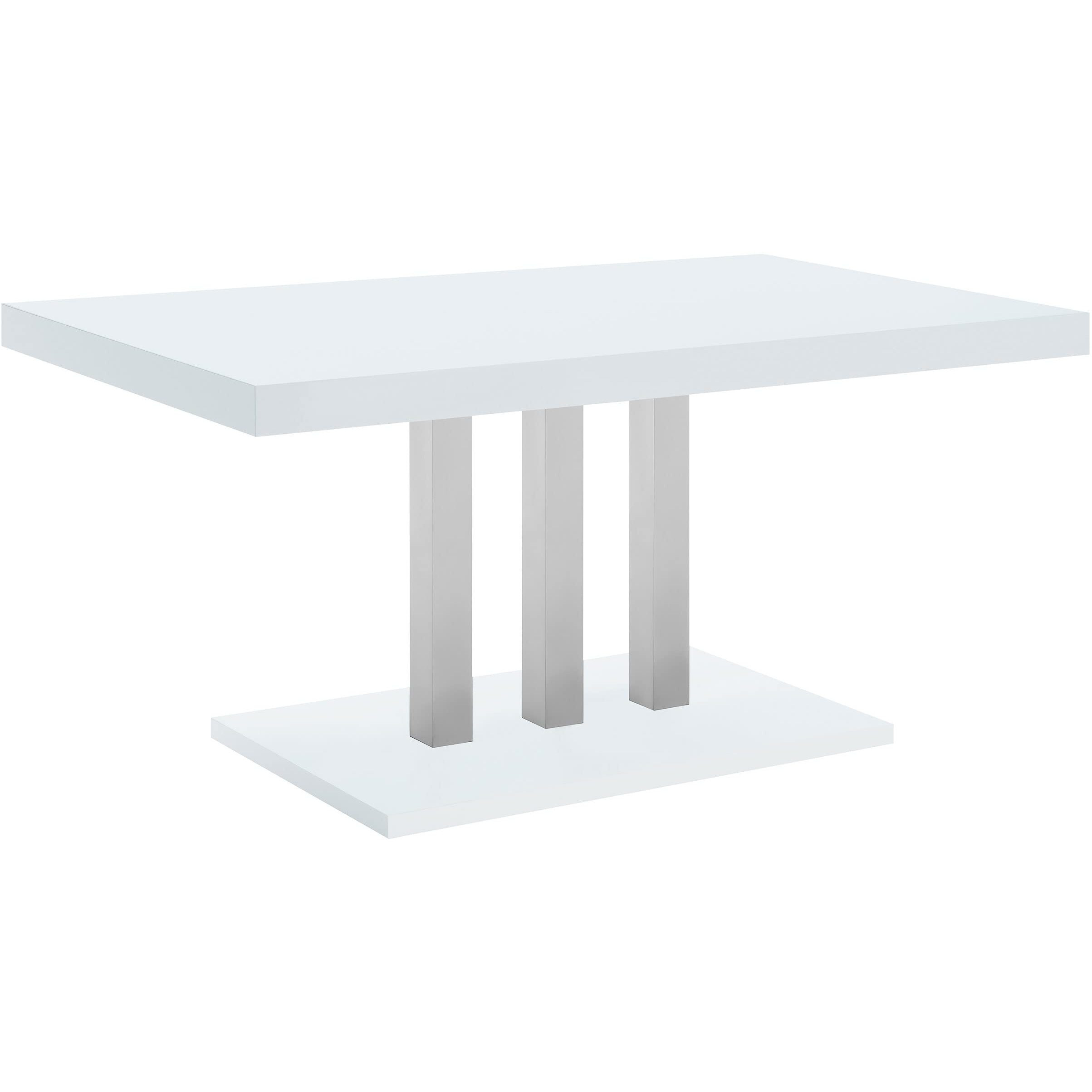 Brooklyn 5-piece Dining Set White and Chrome