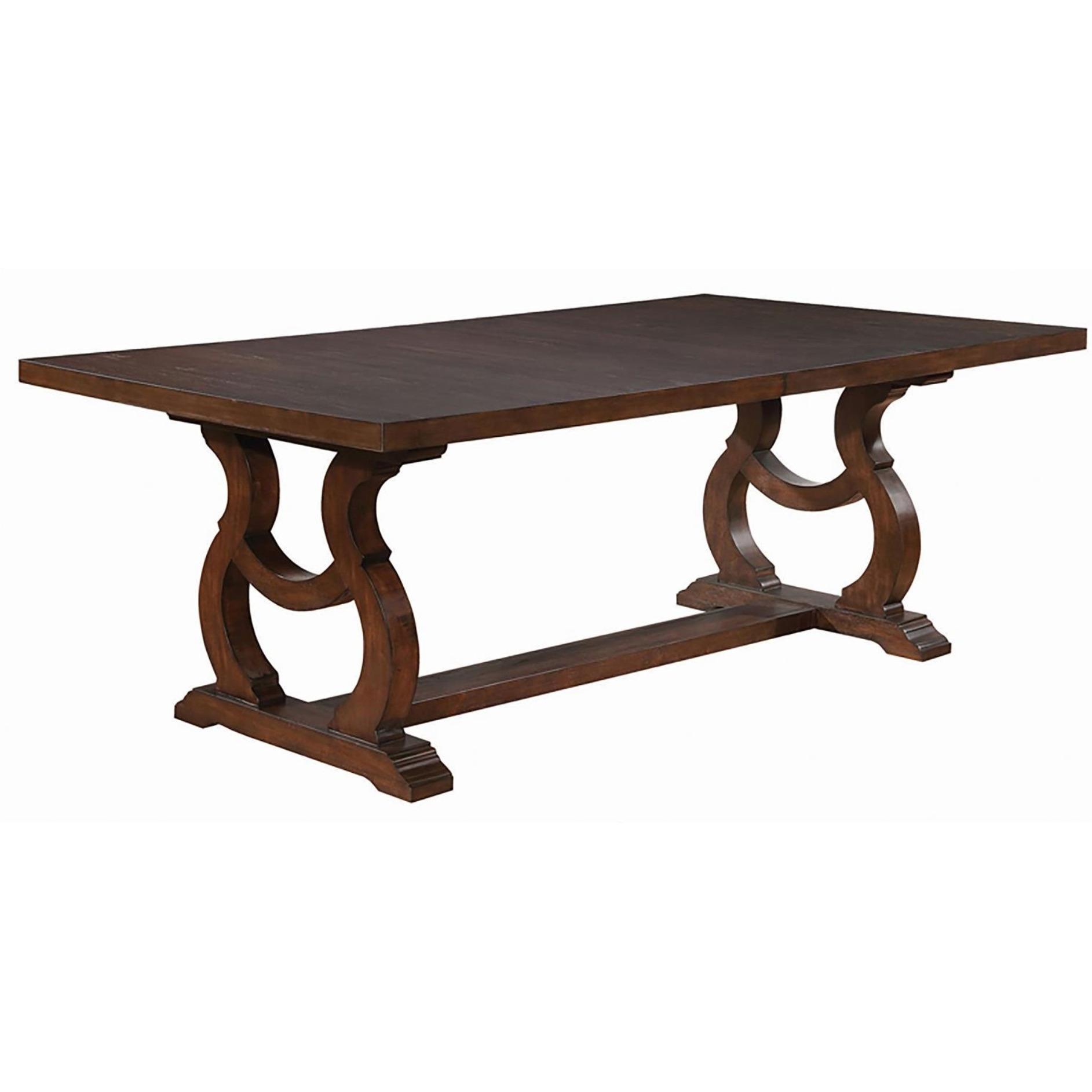 Brockway Trestle Dining Table Antique Java