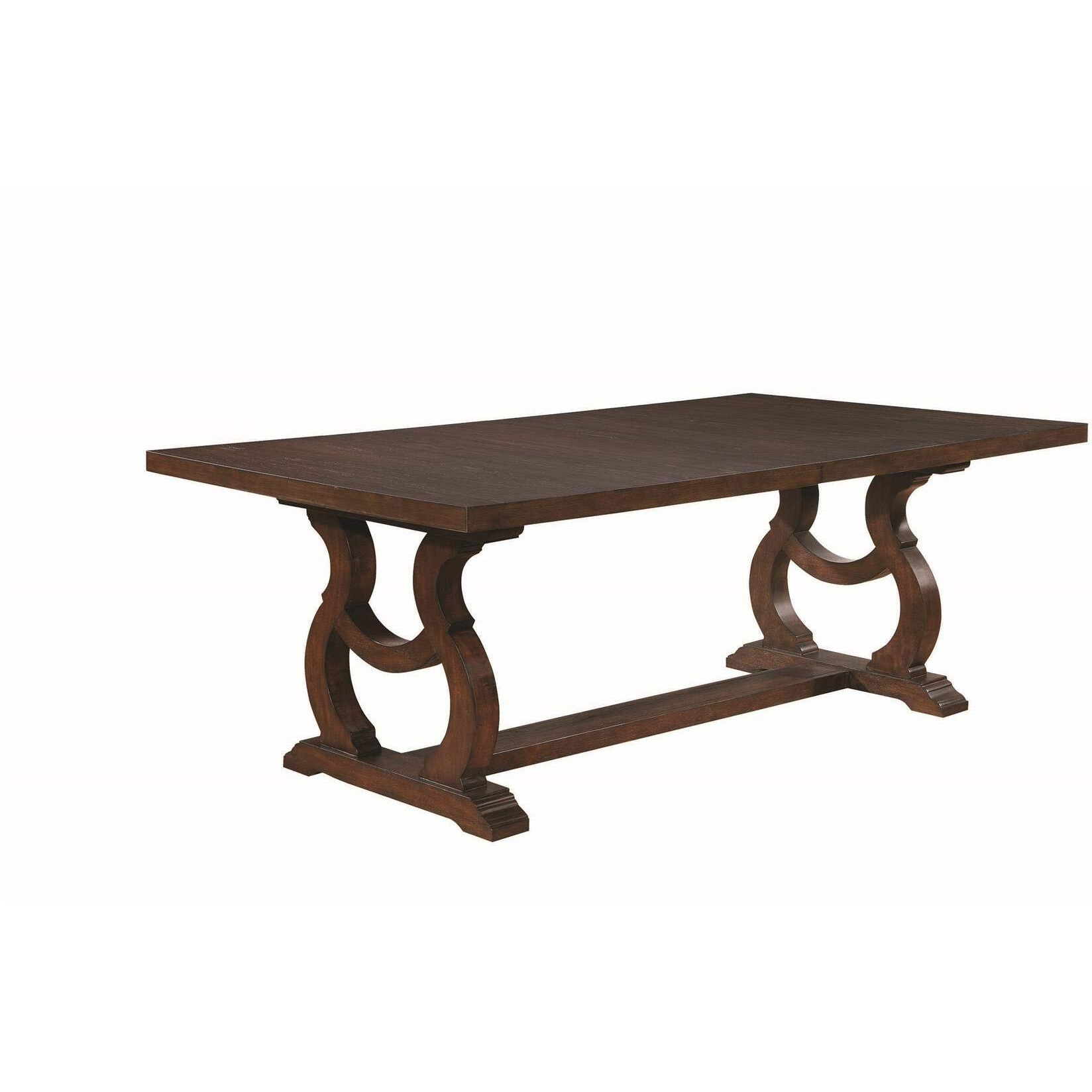 Brockway Trestle Dining Table Antique Java
