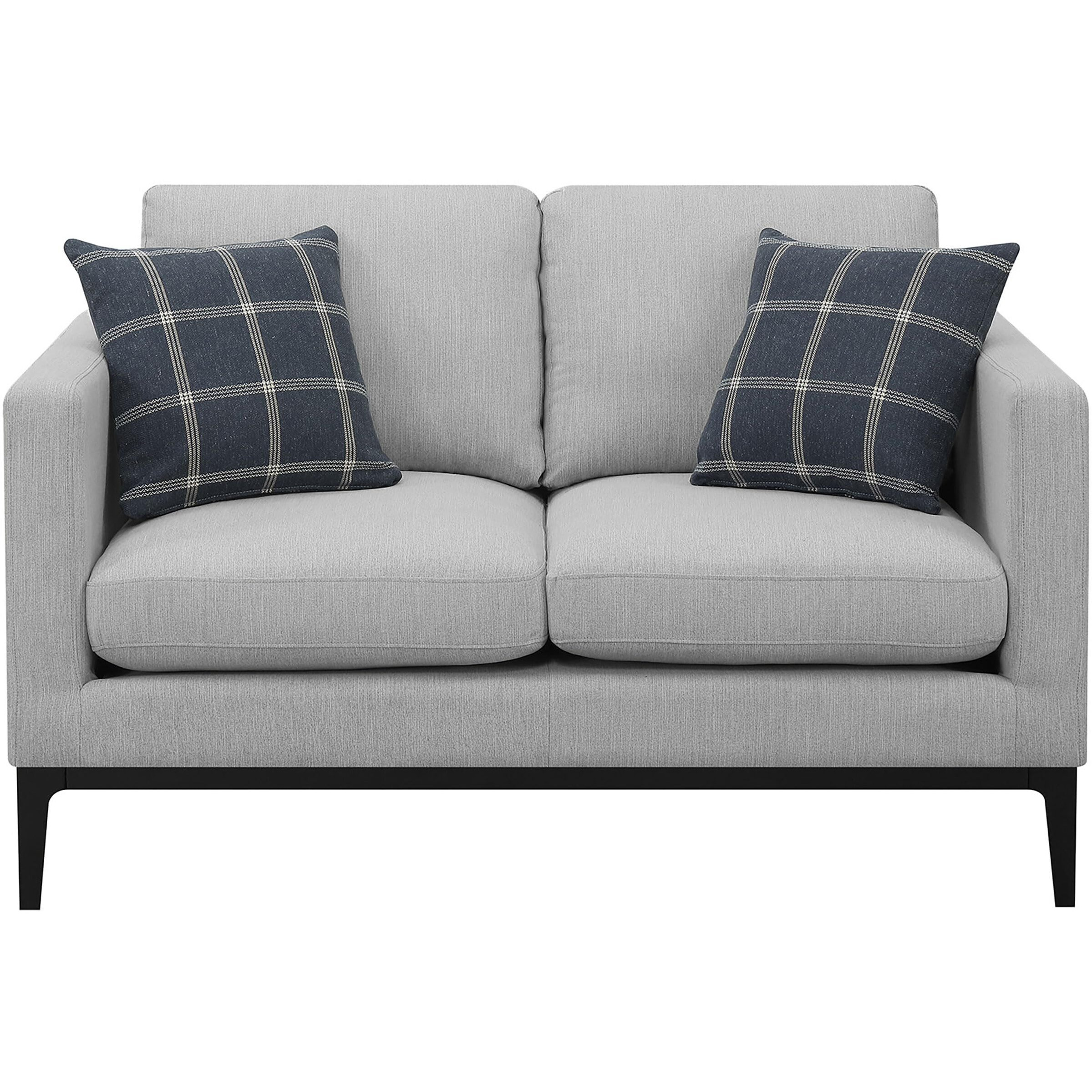 Apperson Cushioned Back Loveseat Light Grey