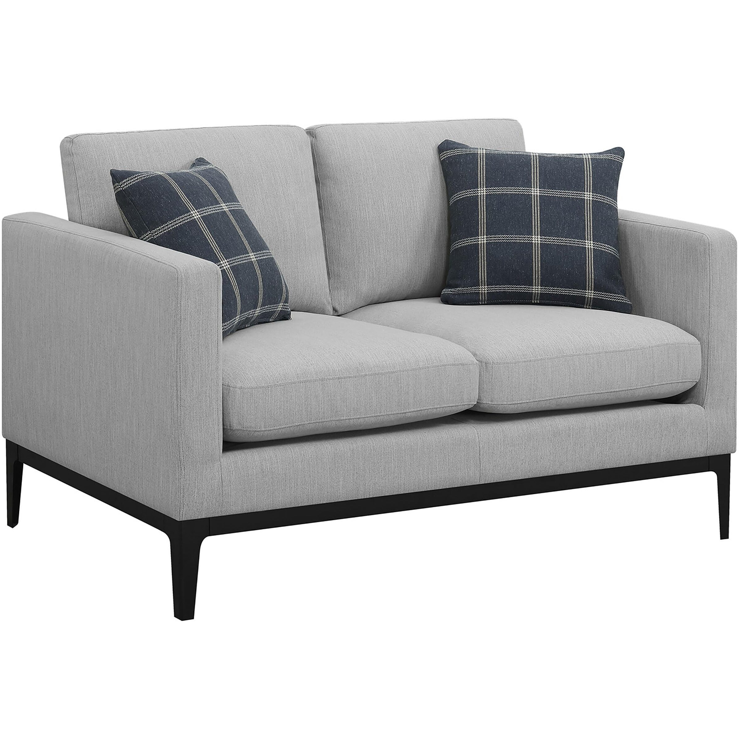Apperson Cushioned Back Loveseat Light Grey
