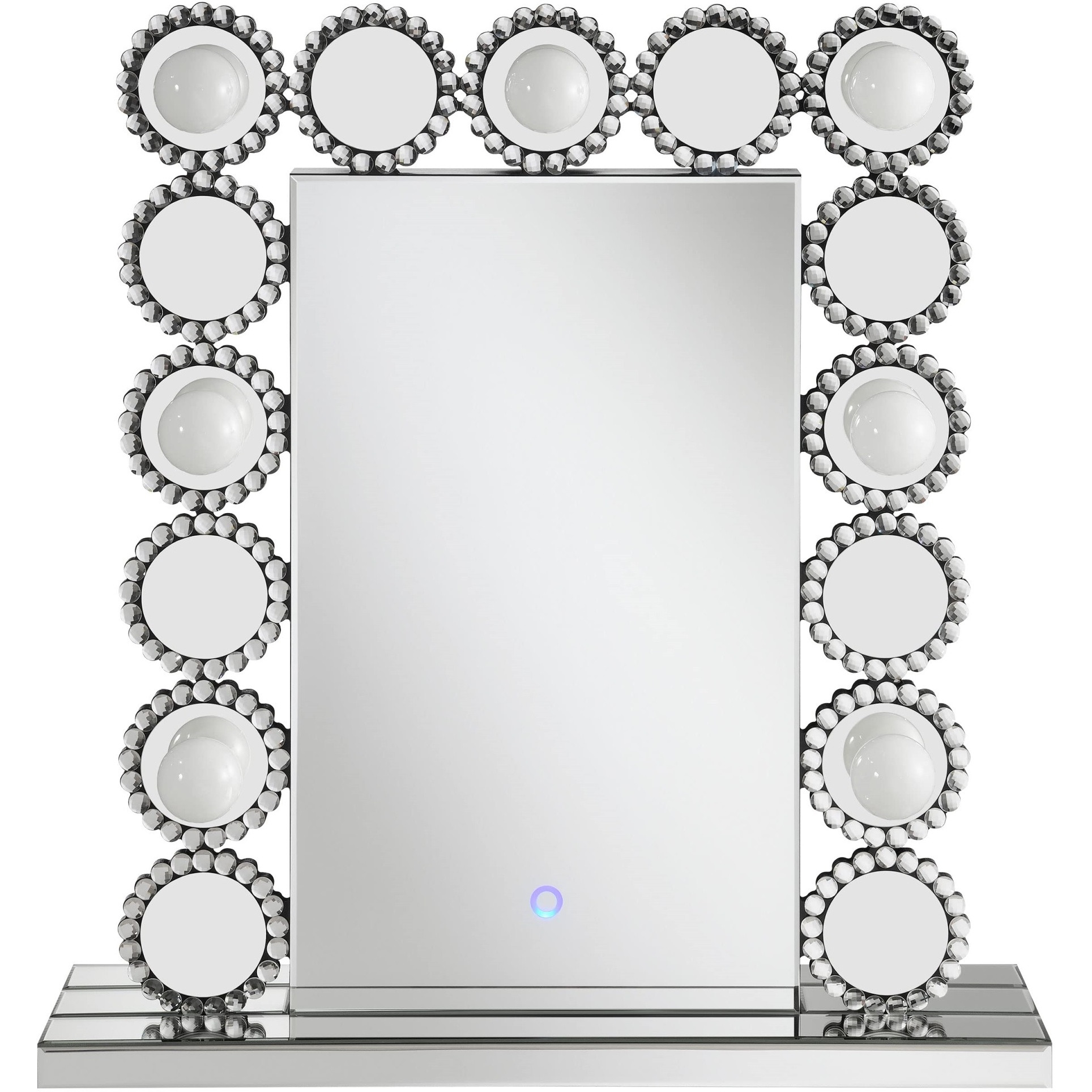 Aghes Rectangular Table Mirror with LED Lighting Mirror