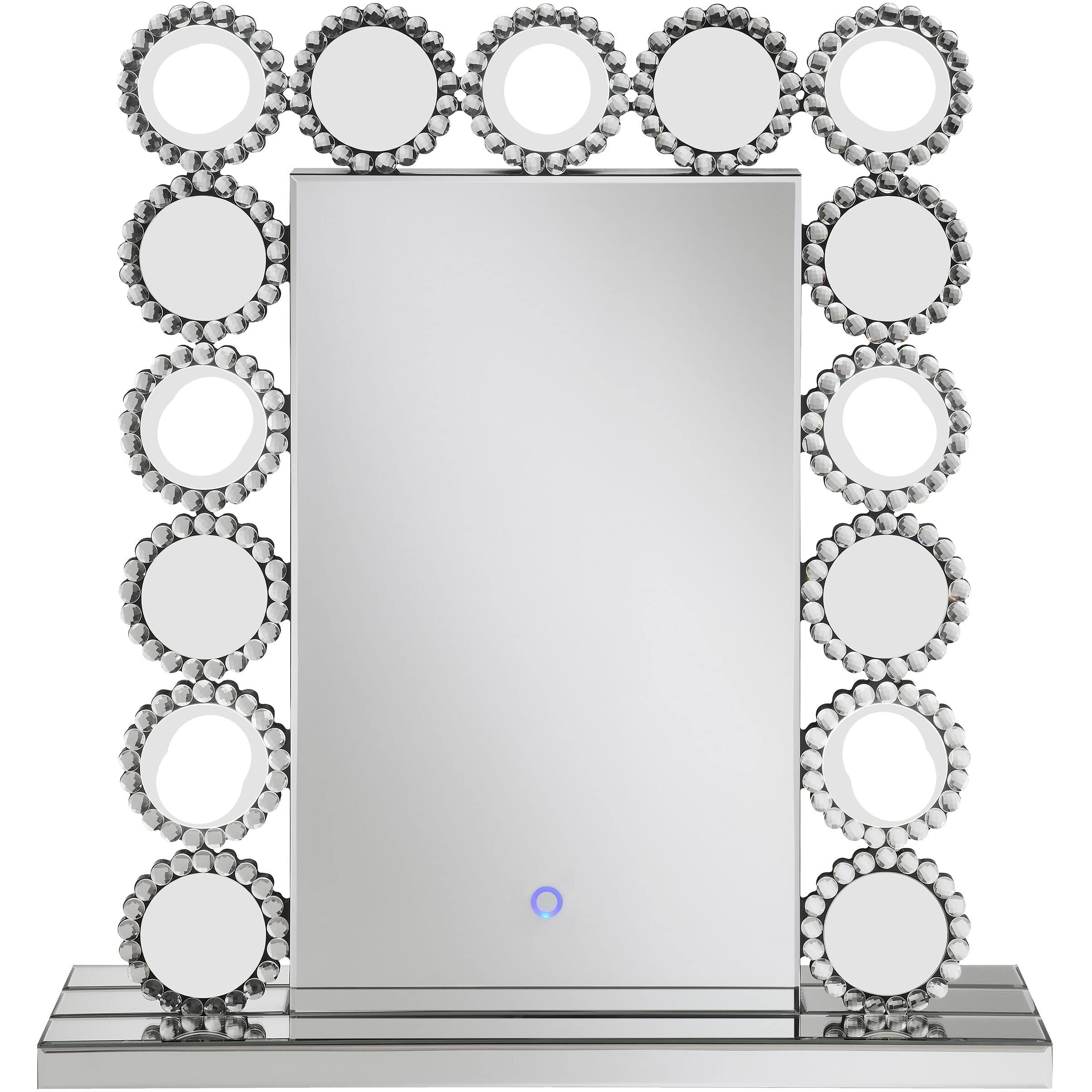 Aghes Rectangular Table Mirror with LED Lighting Mirror