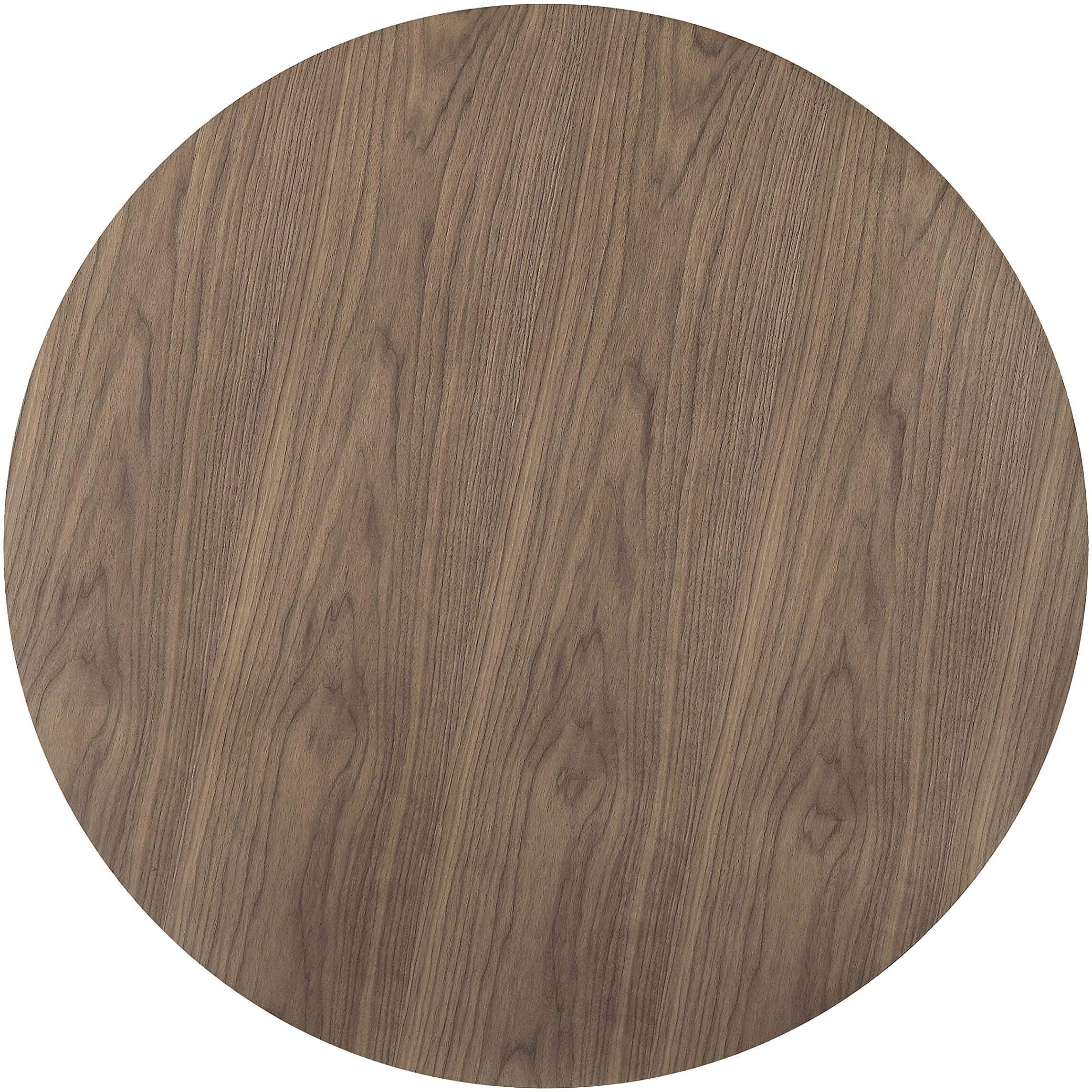 Cora Round Dining Table Walnut and Black
