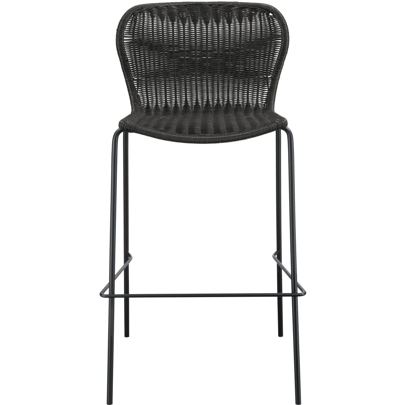 Mckinley Upholstered Bar Stools with Footrest (Set of 2) Brown and Sandy Black