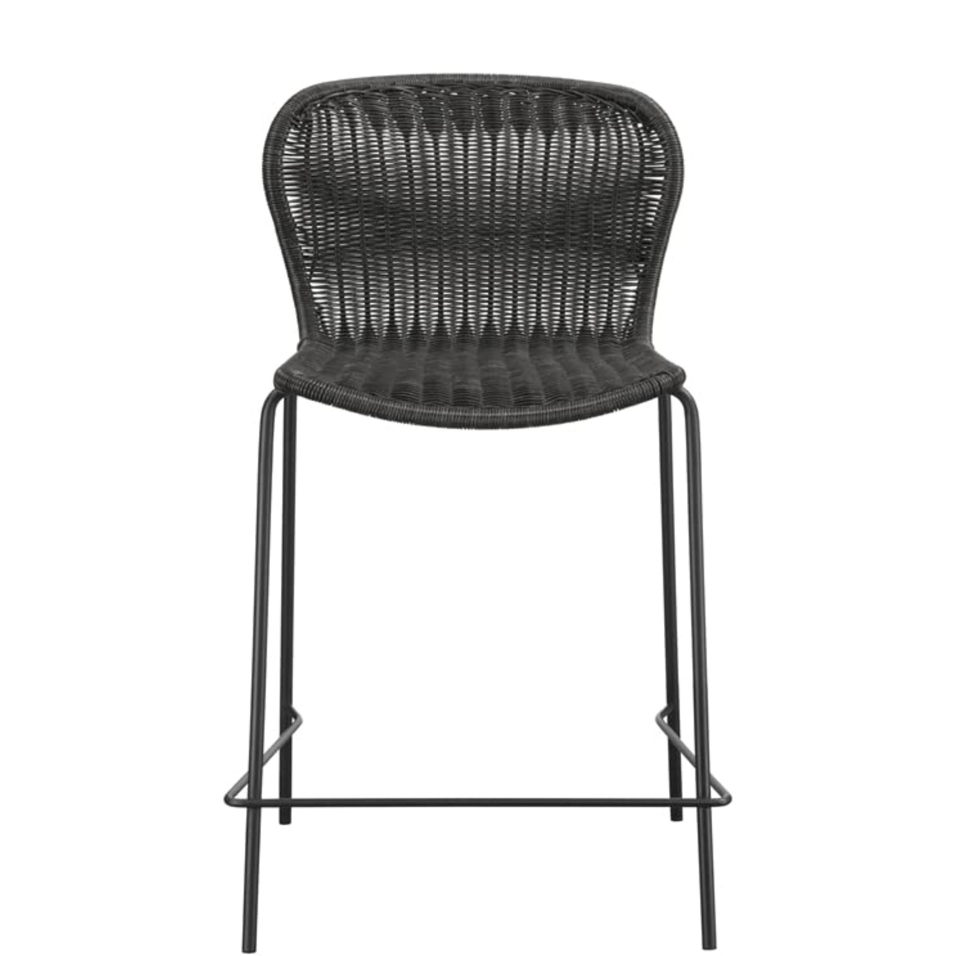 Mckinley Upholstered Counter Height Stools with Footrest (Set of 2) Brown and Sandy Black