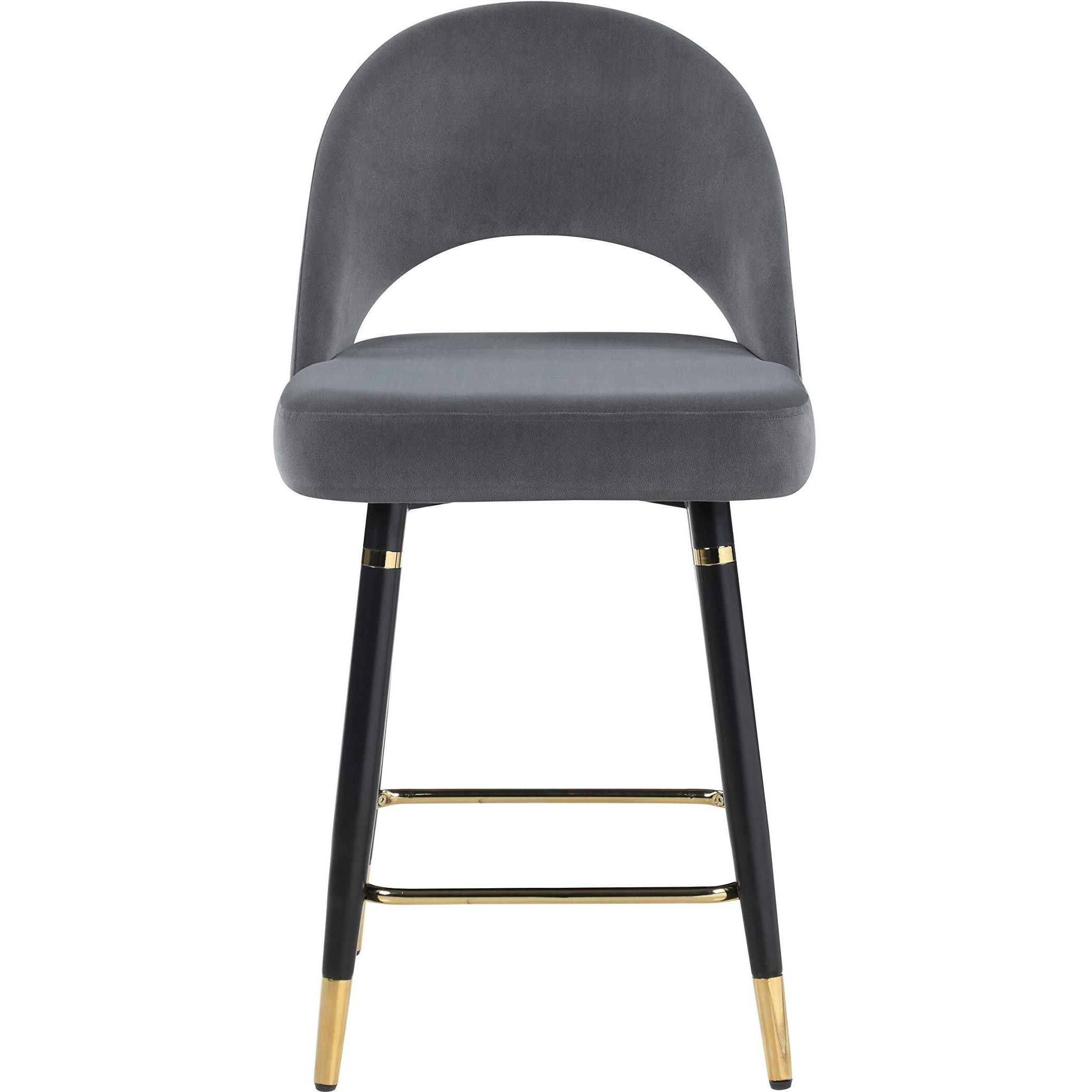 Lindsey Arched Back Upholstered Counter Height Stools Grey (Set of 2)