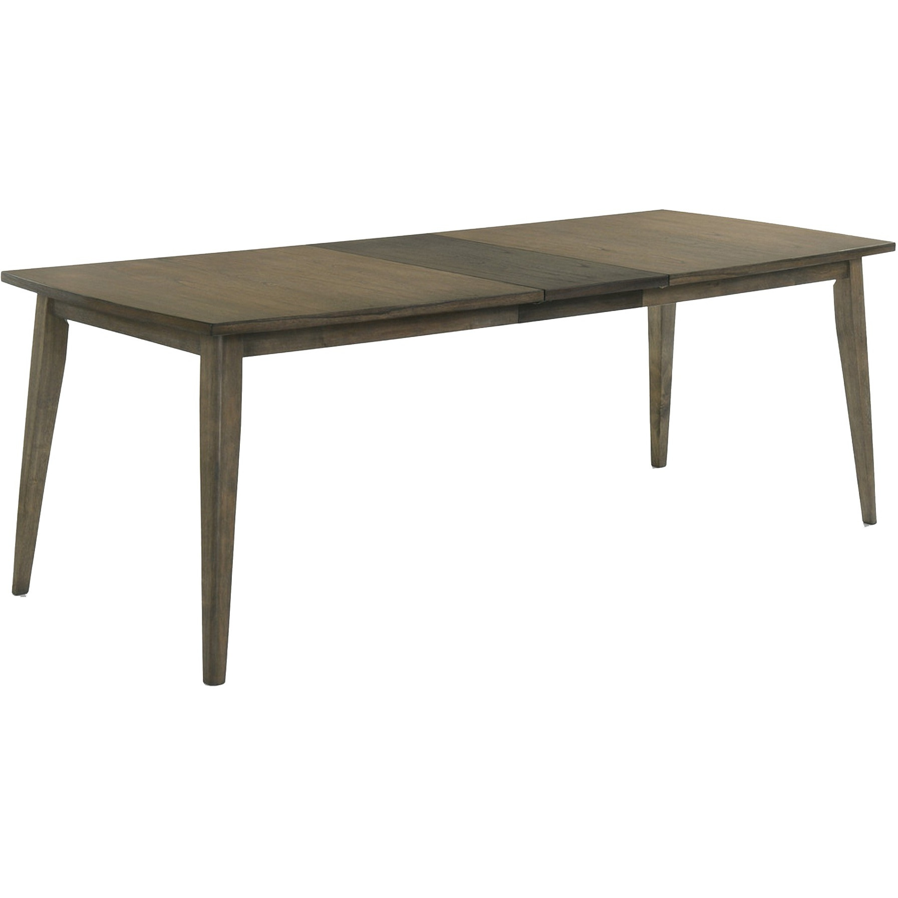 Yuki 72-88 Inch Extendable Dining Table, Tapered Legs, Vintage Walnut Brown