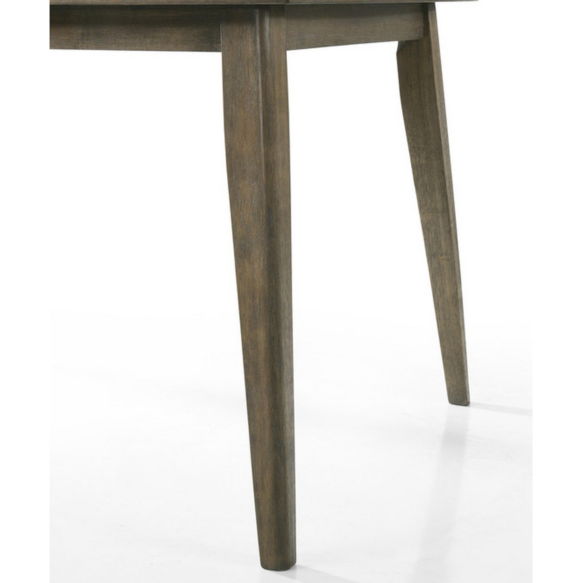 Yuki 72-88 Inch Extendable Dining Table, Tapered Legs, Vintage Walnut Brown