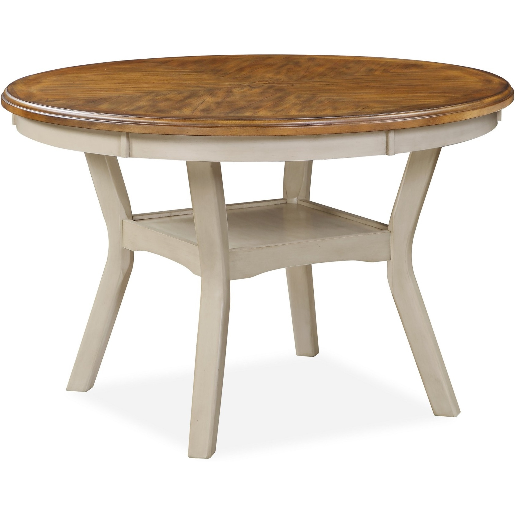Beas 5 Piece Dining Table and Chair Set, Brown, Beige Wood, Fabric Seating