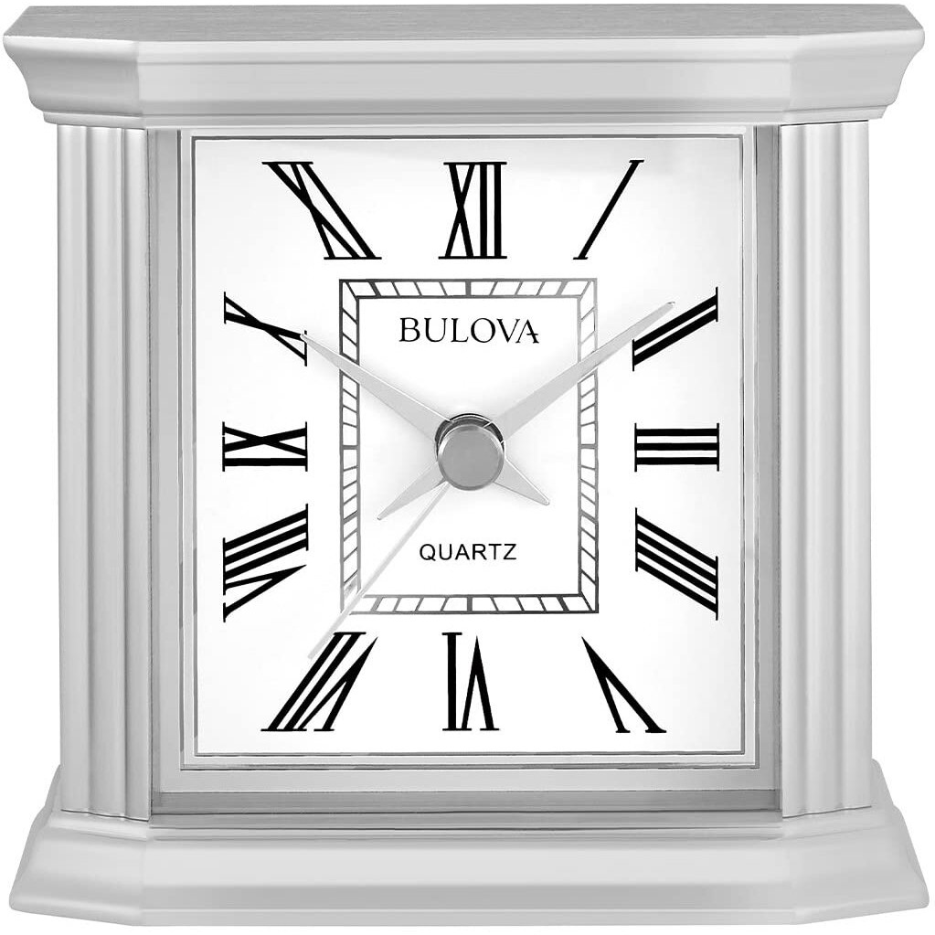 Bulova Clocks, Metal tabletop, B1714 , Wilton, accent dcor