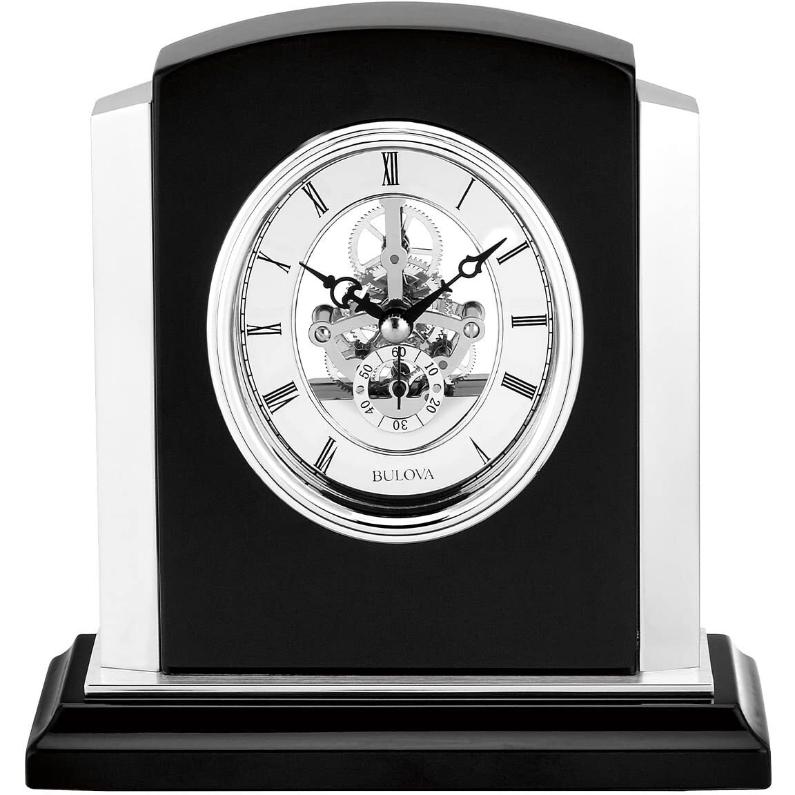 Bulova Clocks, Skeleton table top, B1715 ,Faith, Accent dcor