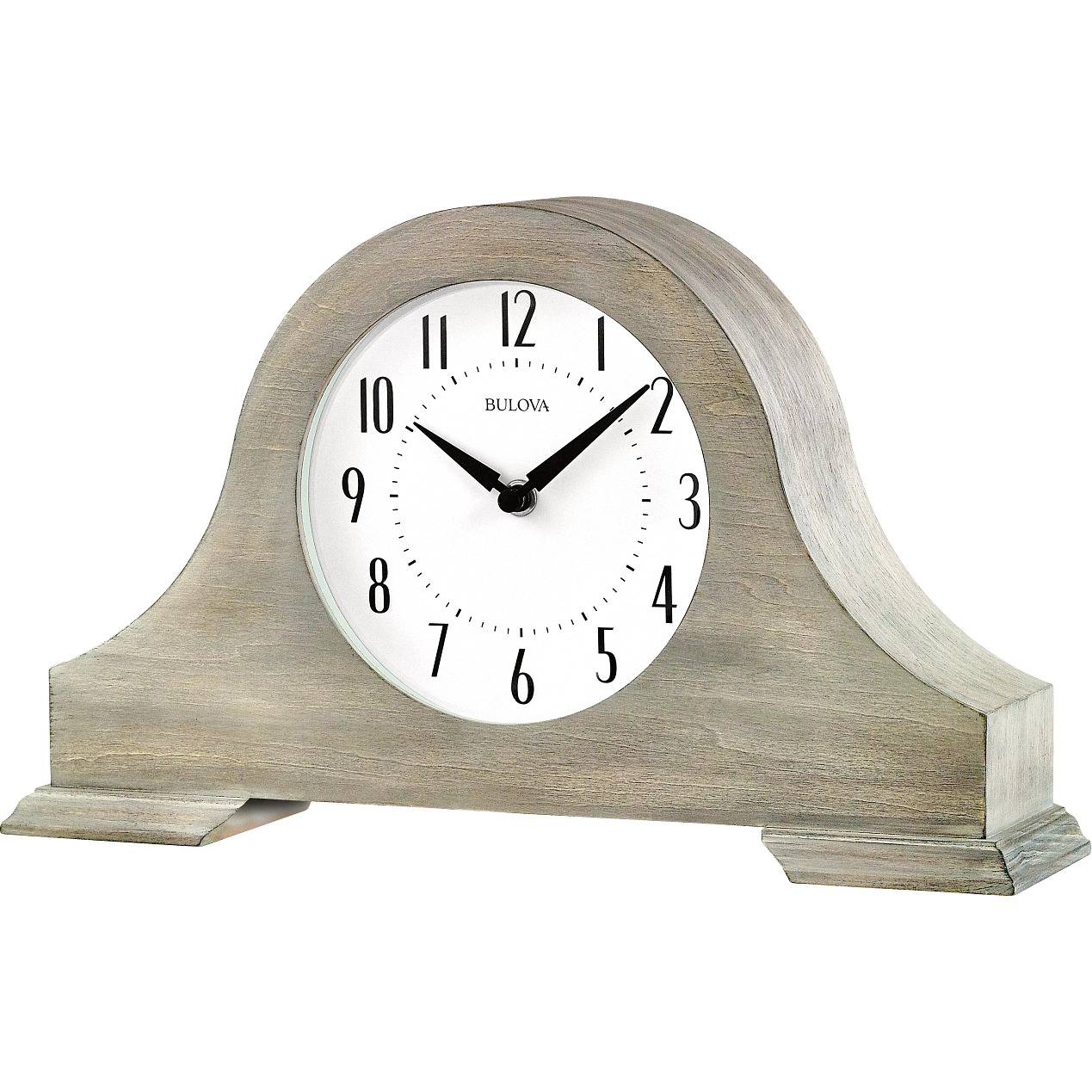 Bulova Clocks  B1932  Peterborough Warm Gray finish, chime, Tambour style, vintage home Dcor,