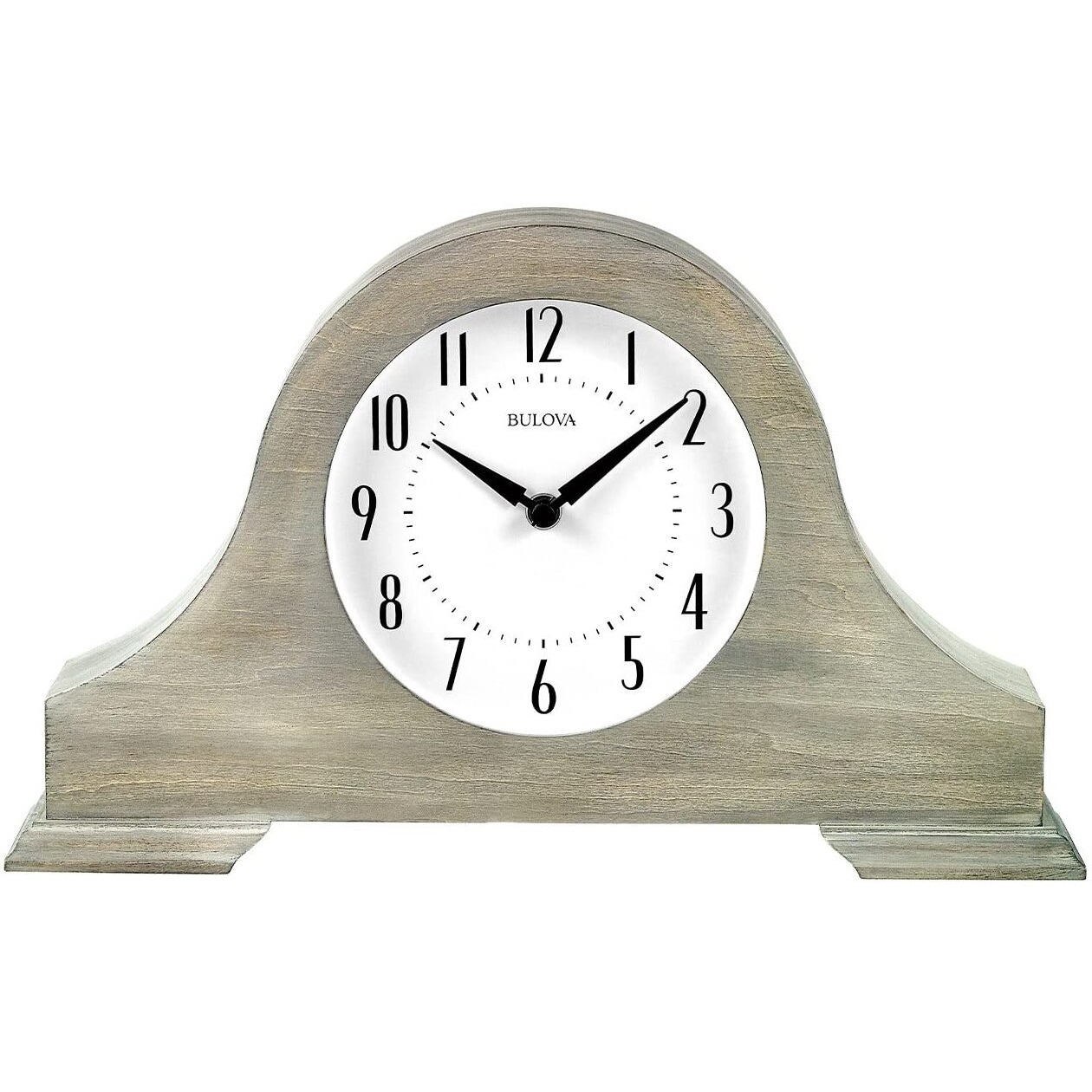 Bulova Clocks  B1932  Peterborough Warm Gray finish, chime, Tambour style, vintage home Dcor,