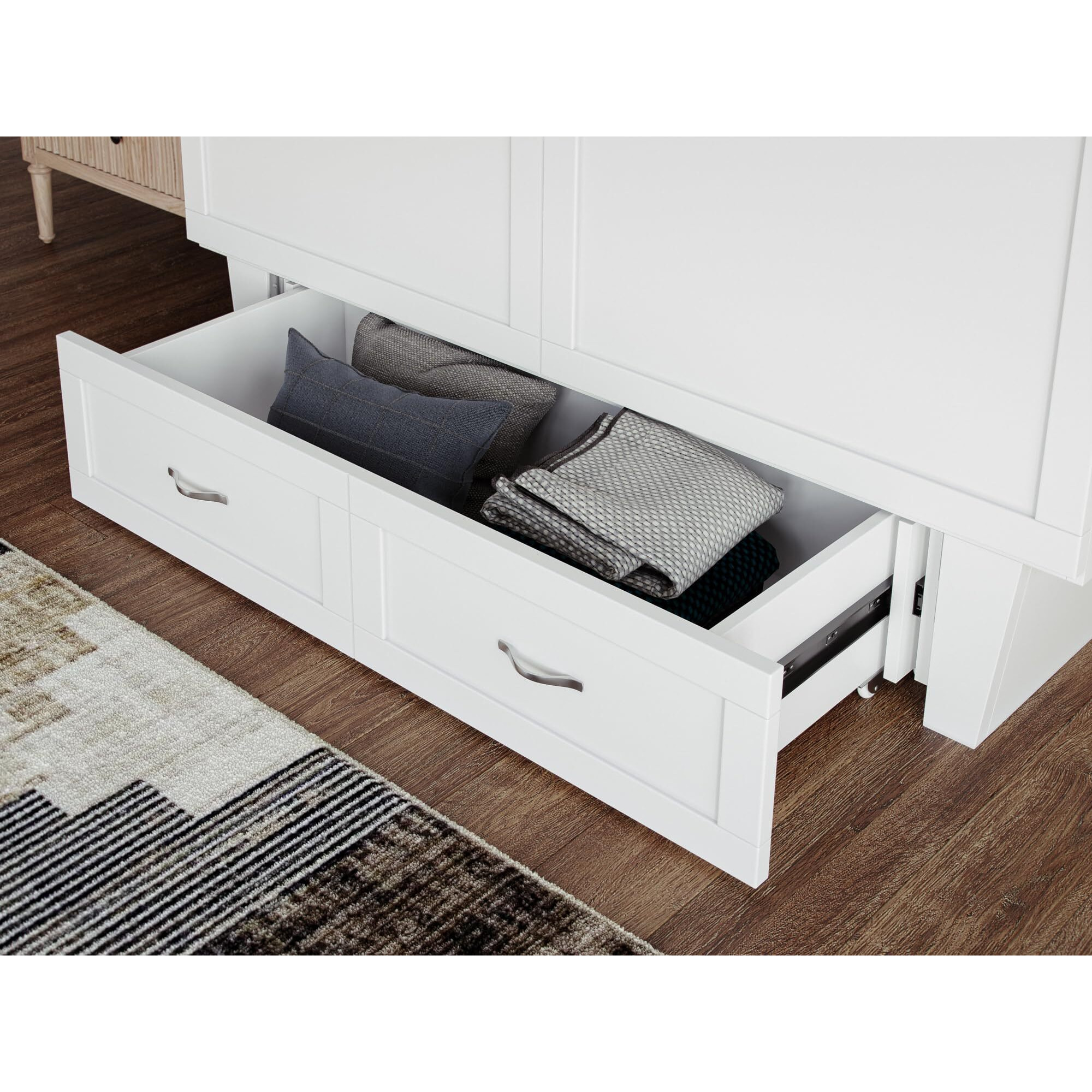 Chelsea Queen Murphy Bed Chest in White