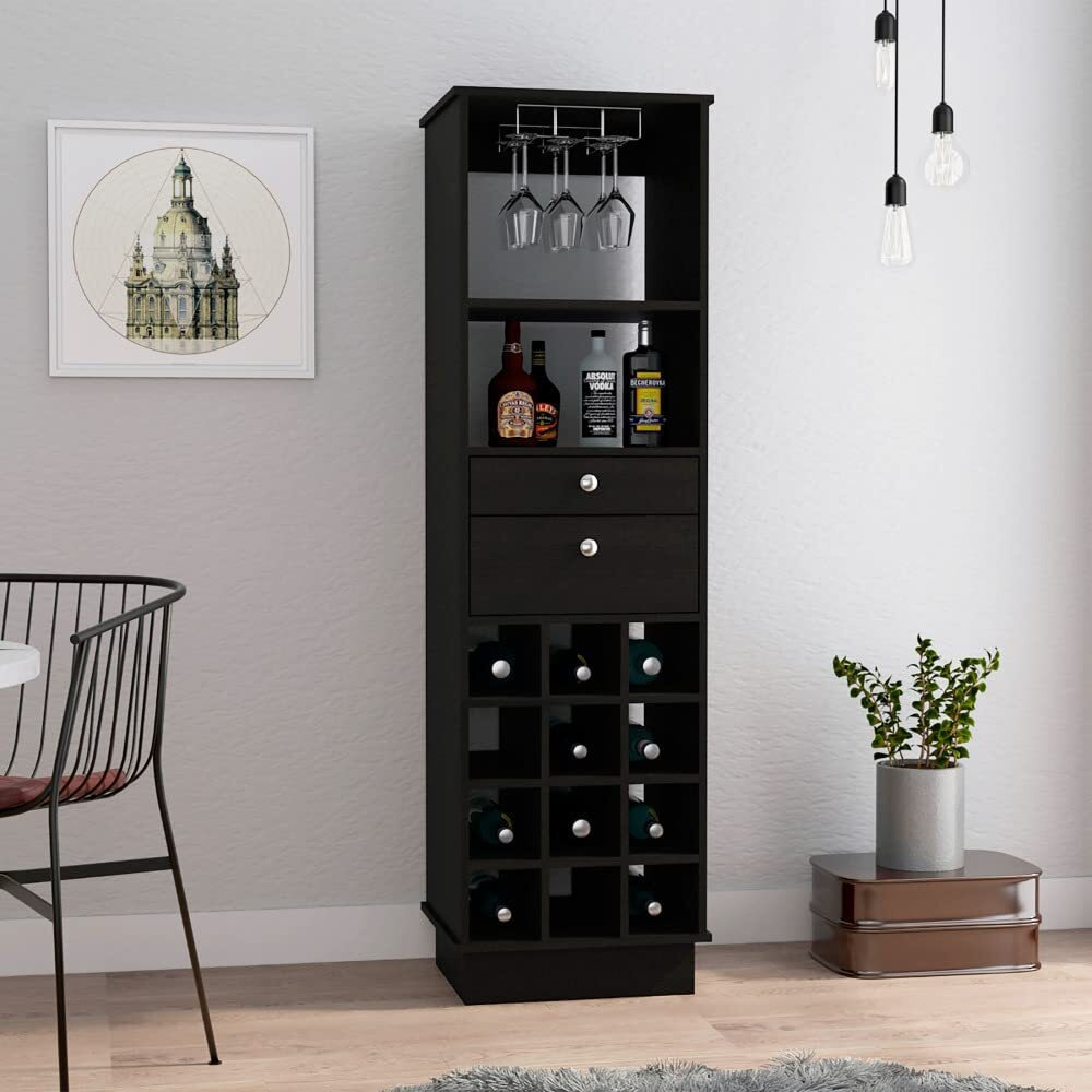 Classic Bar Cabinet  -Living Room -Black