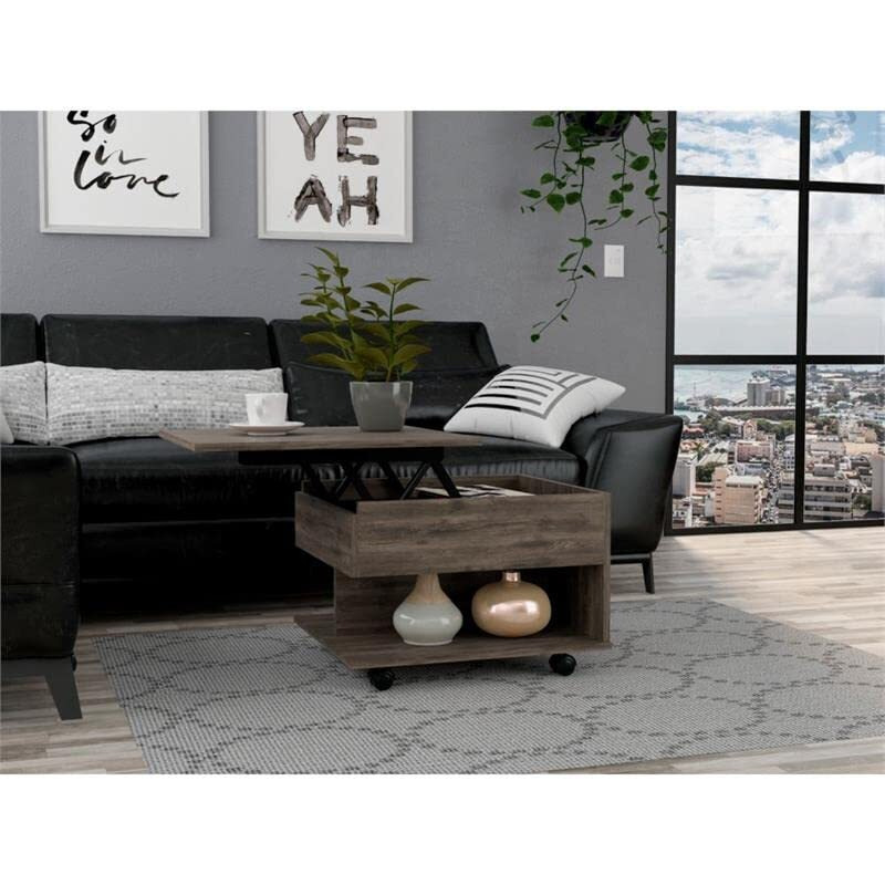 Luanda Lift Top Coffee Table -Living Room -Dark Brown