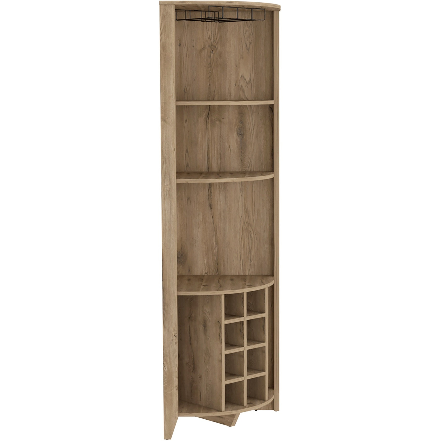 Essential Corner Bar Cabinet -Living Room -Macadamia