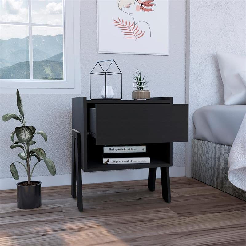 Joy Nightstand  -Bedroom -Black