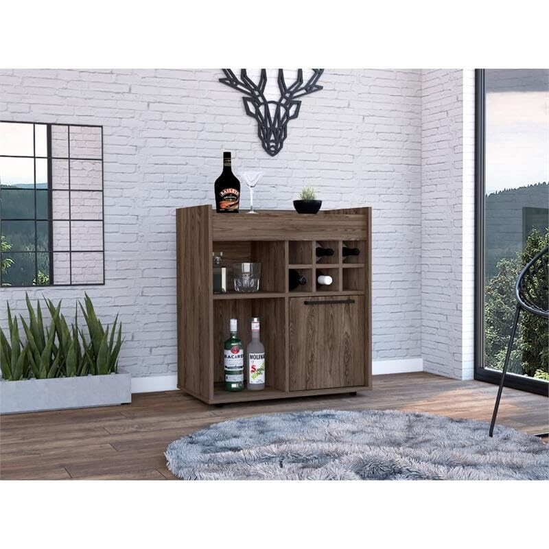 Lyon Bar Cabinet  -Living Room -Dark Walnut