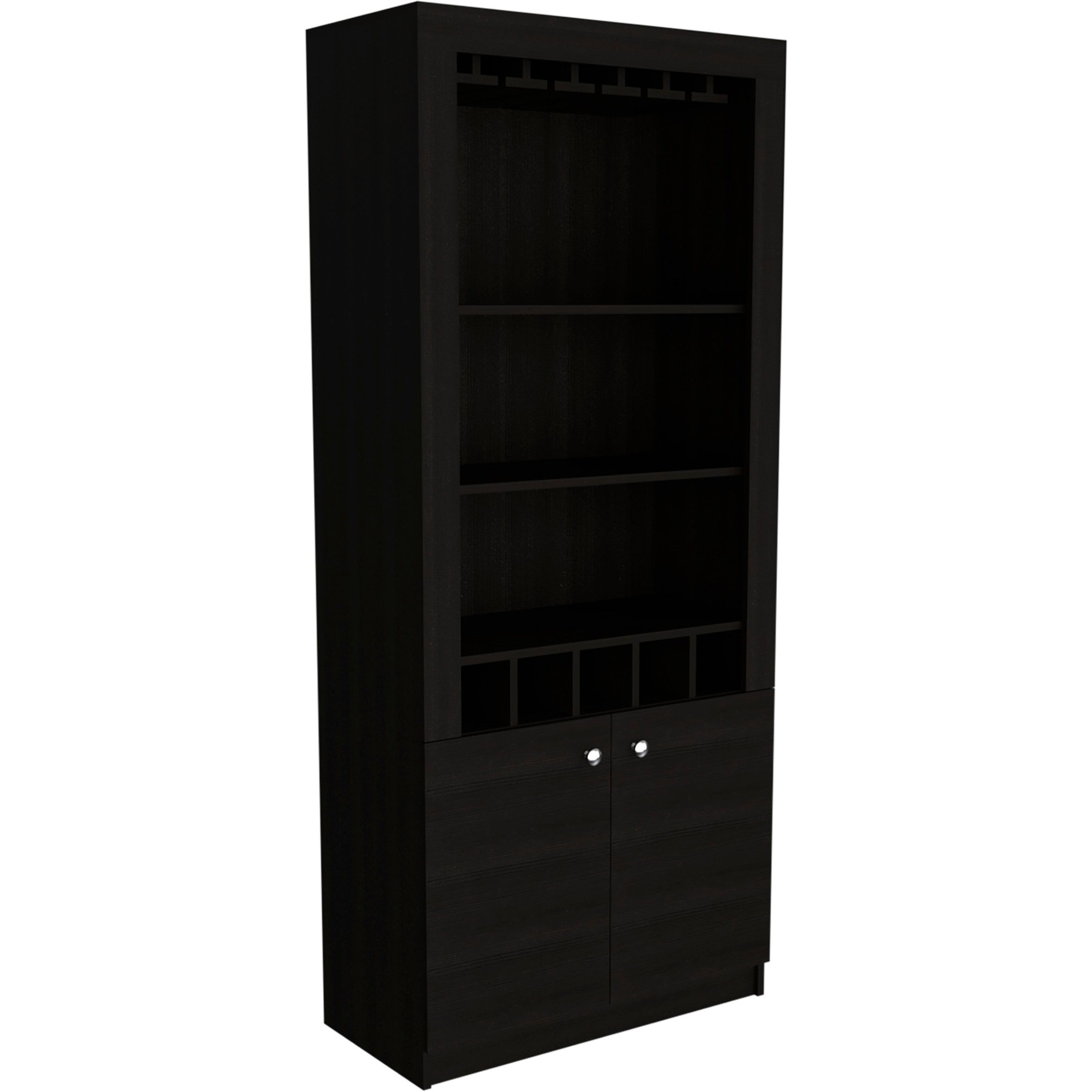 Montenegro Bar Cabinet  -Living Room -Black