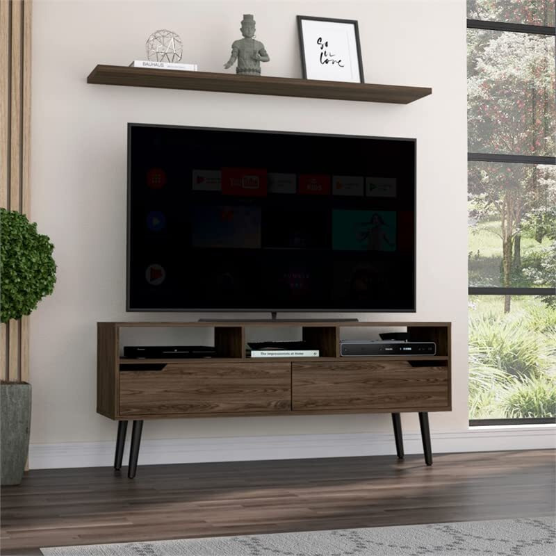 Oslo Tv Stand -Living Room -Dark Walnut