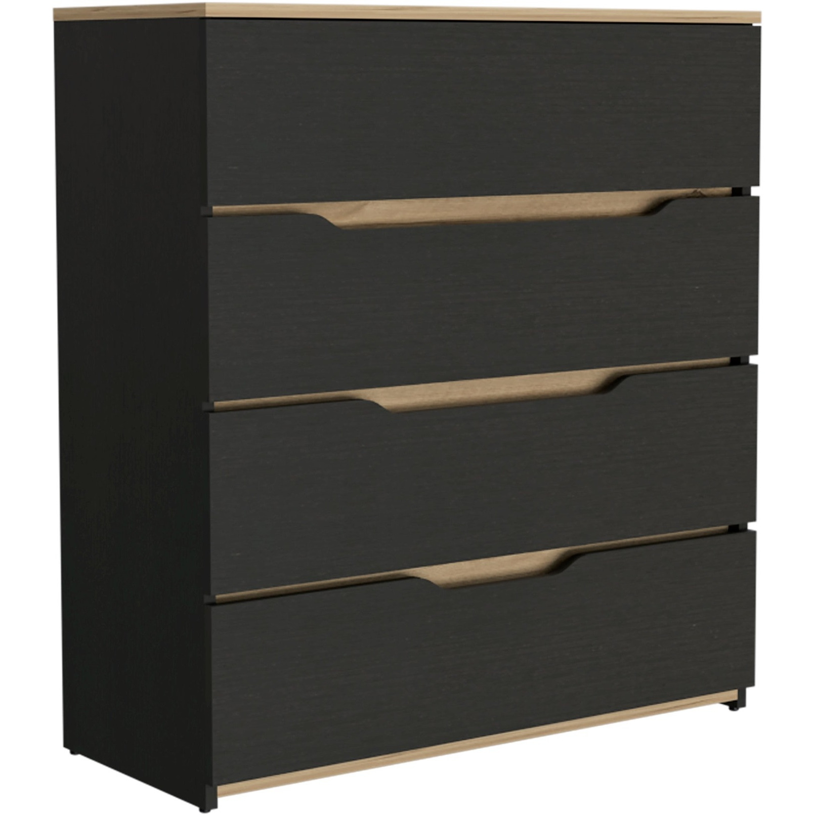 Zoe Dresser -Bedroom -Black / Light Oak