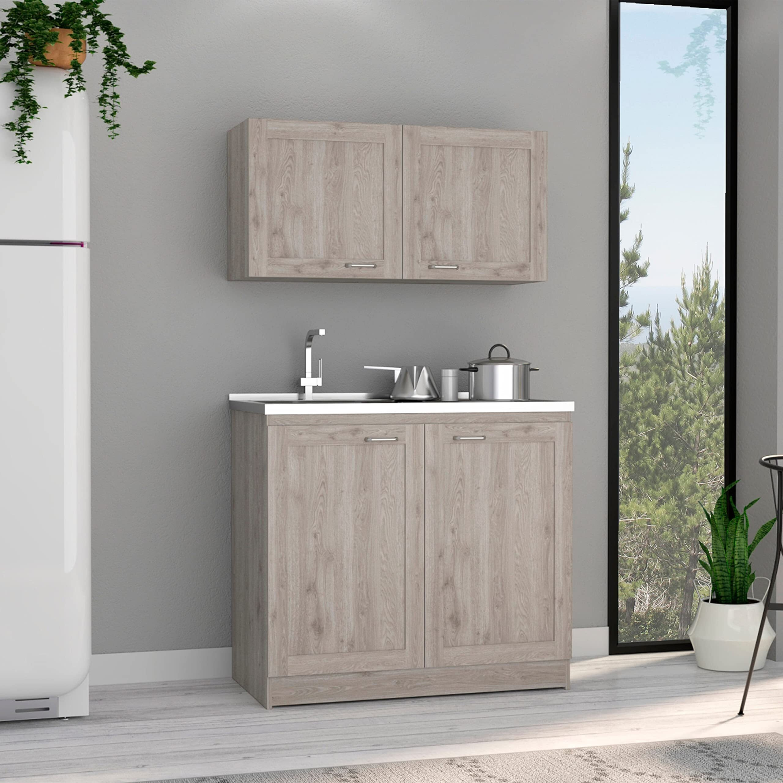 Zurich Cabinet Set  -Kitchen -Light Gray