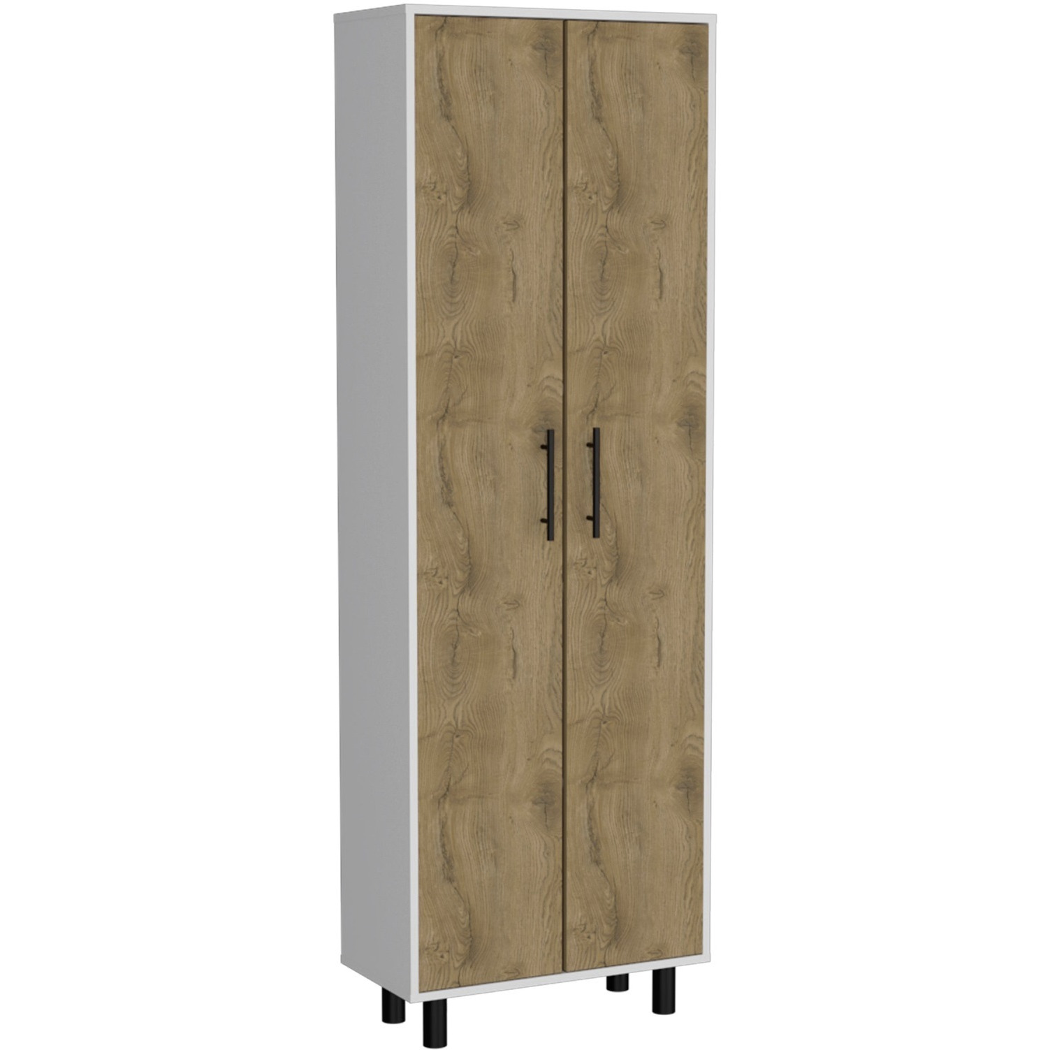 Napoles Multistorage Pantry Cabinet -Kitchen- White / Macadamia