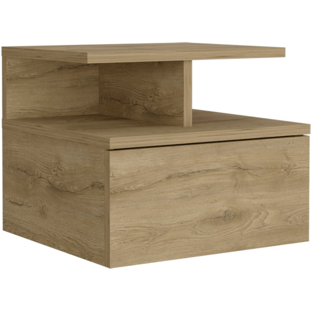 Adele Floating Nightstand -Bedroom-Macadamia