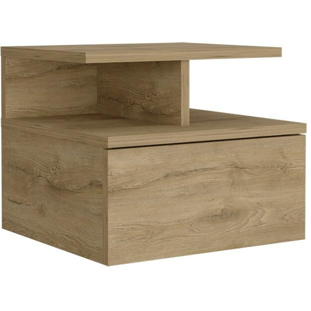 Adele Floating Nightstand -Bedroom-Macadamia