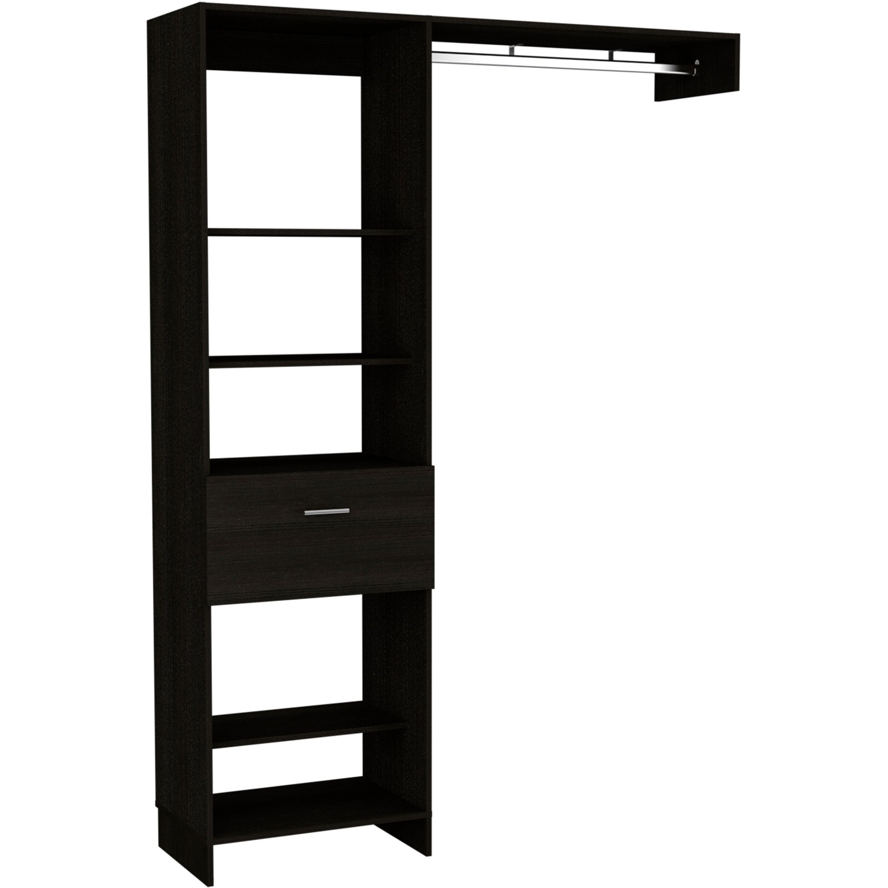 Manchester 150 Closet System -Bedroom -Black