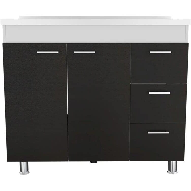 Ferretti Base Cabinet  -Kitchen -White / Black