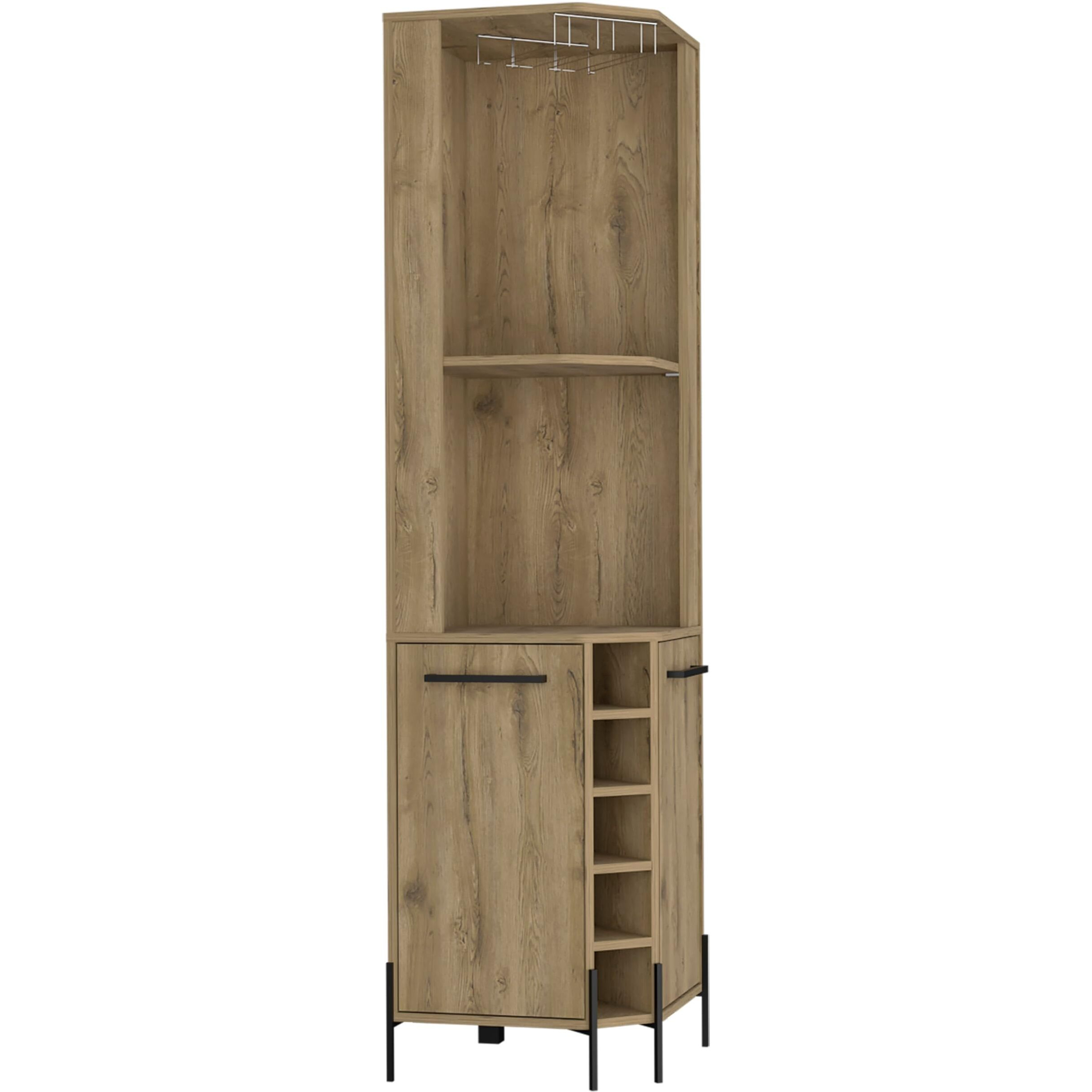 Hans Corner Bar Cabinet -Living Room -Macadamia